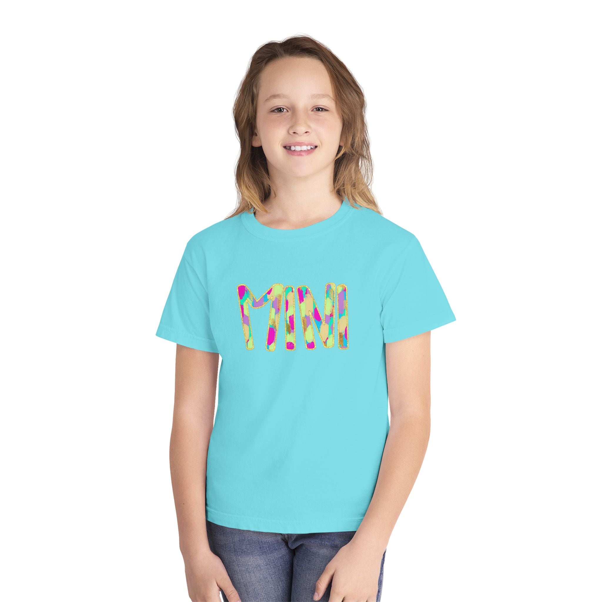 Youth Tee with Colorful 'MIM' Graphic — Vibrant Kid's Casual Shirt
