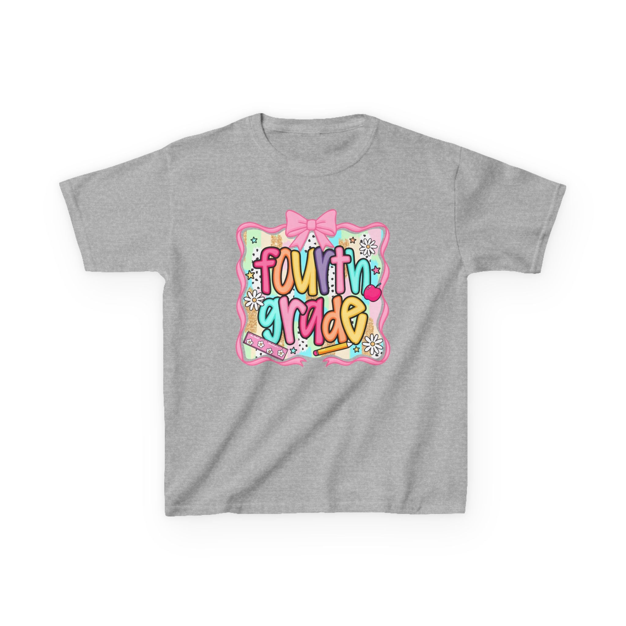 Fourth Grade Kids T-Shirt — Cute Colorful Back-to-School Shirt