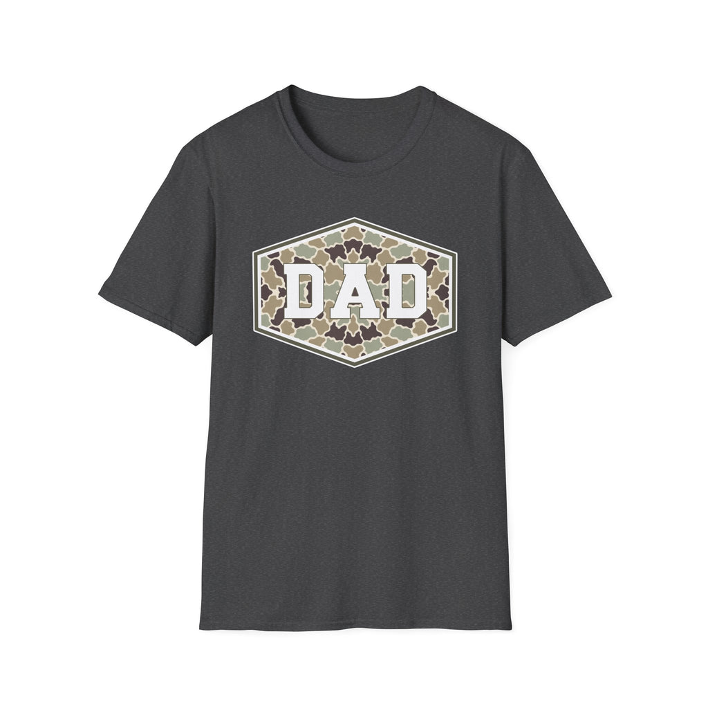 Dad Camo Badge- Gildan Soft Style