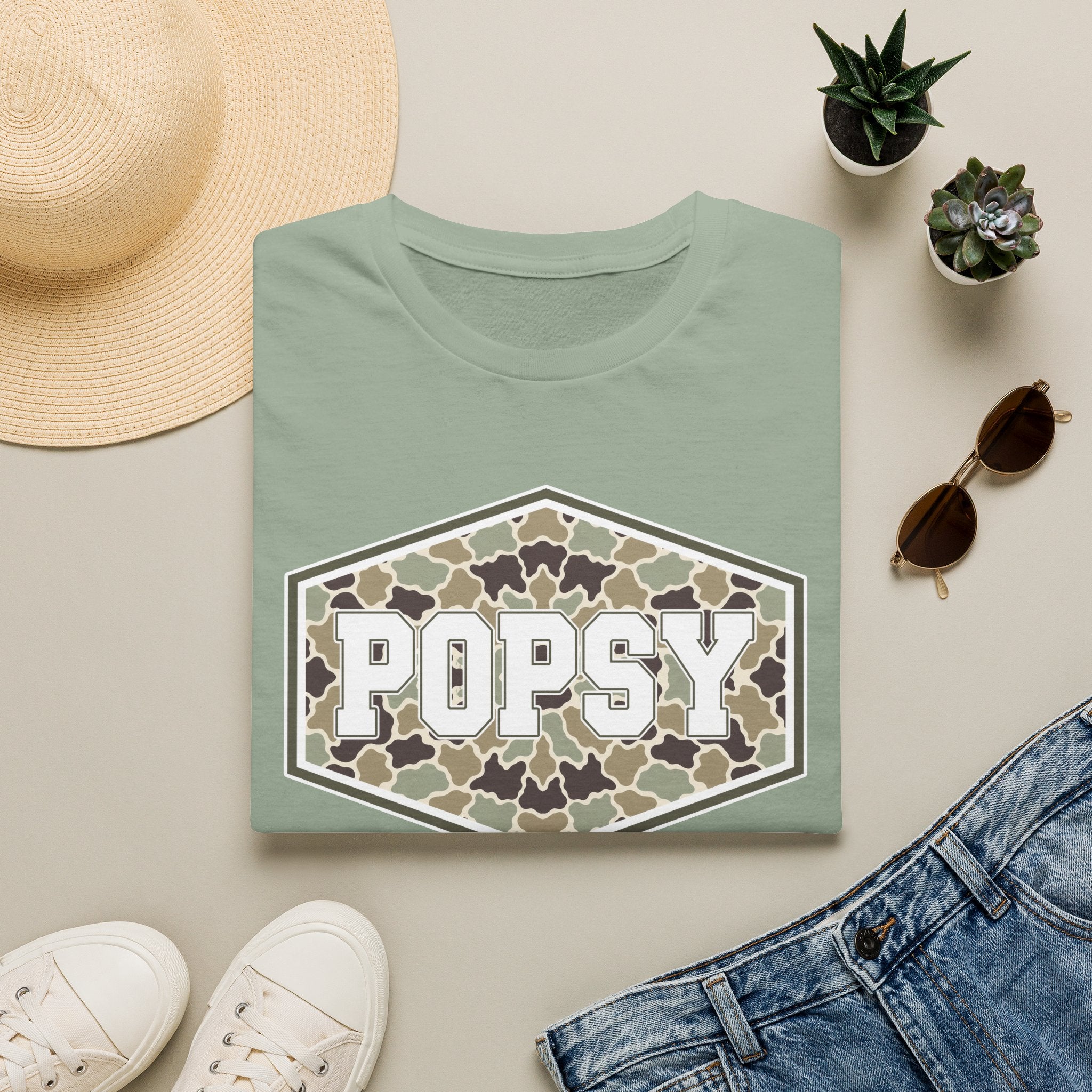 Popsy Camo Logo T-Shirt