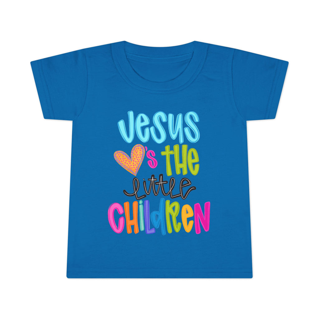 Toddler T-Shirt "Jesus Loves the Little Children" — Colorful Christian Kids Tee