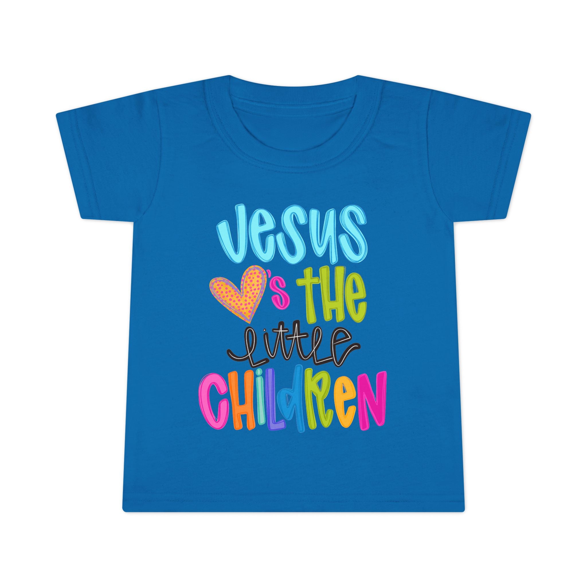 Toddler T-Shirt "Jesus Loves the Little Children" — Colorful Christian Kids Tee