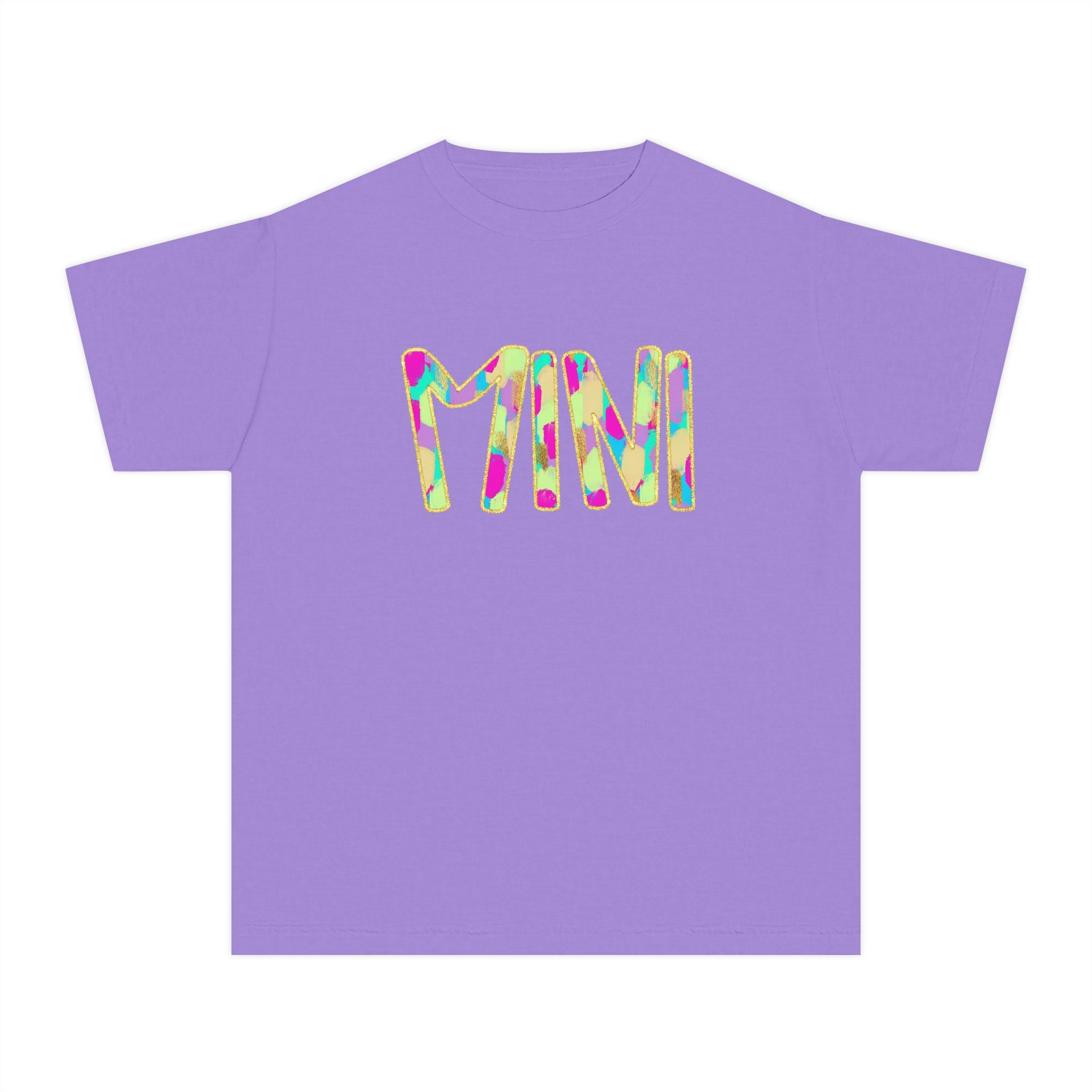 Youth Tee with Colorful 'MIM' Graphic — Vibrant Kid's Casual Shirt