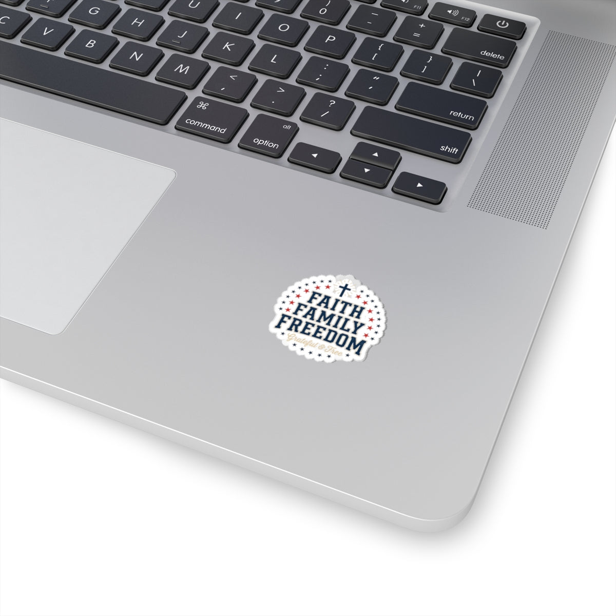 Faith Family Freedom Sticker | Faith-based Patriotic, Vintage Americana 4th of July