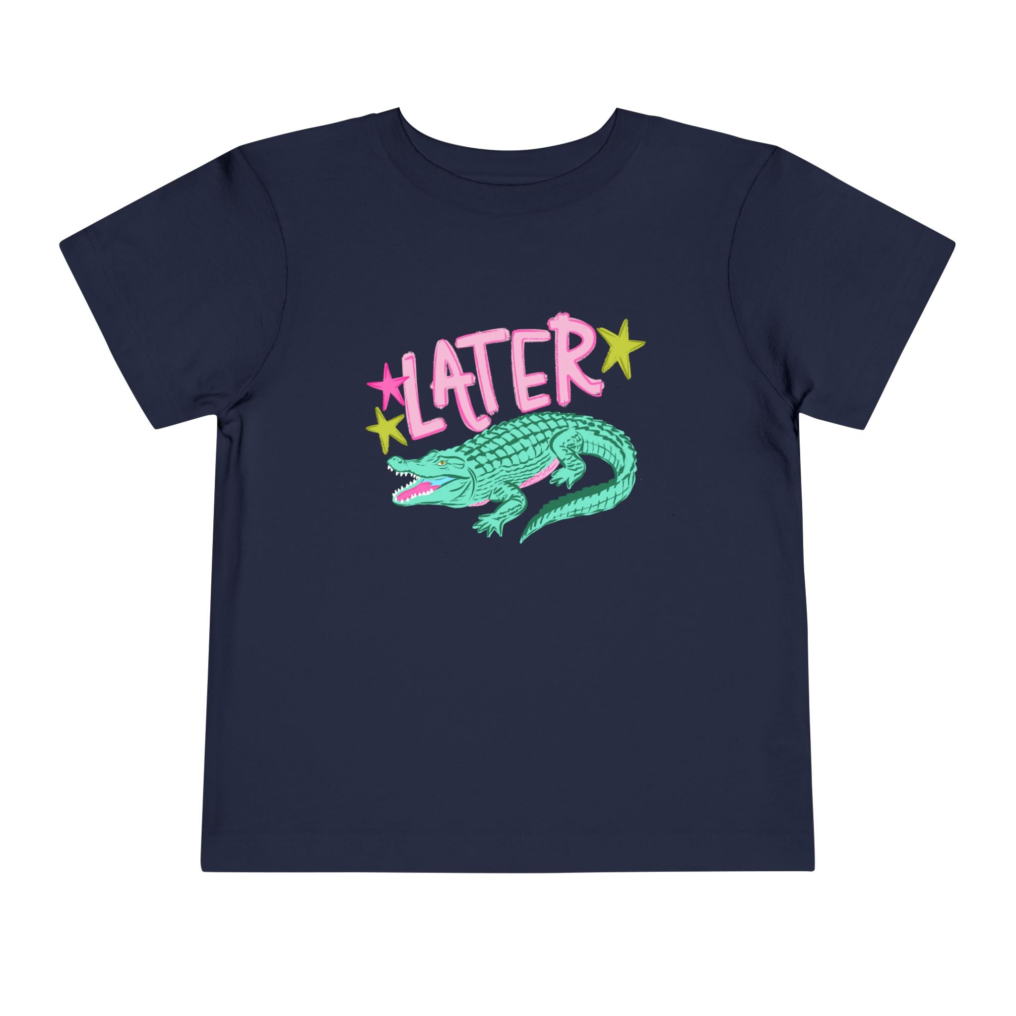 Toddler Tee — 'Later/After While' Cute Crocodile Graphic Shirt