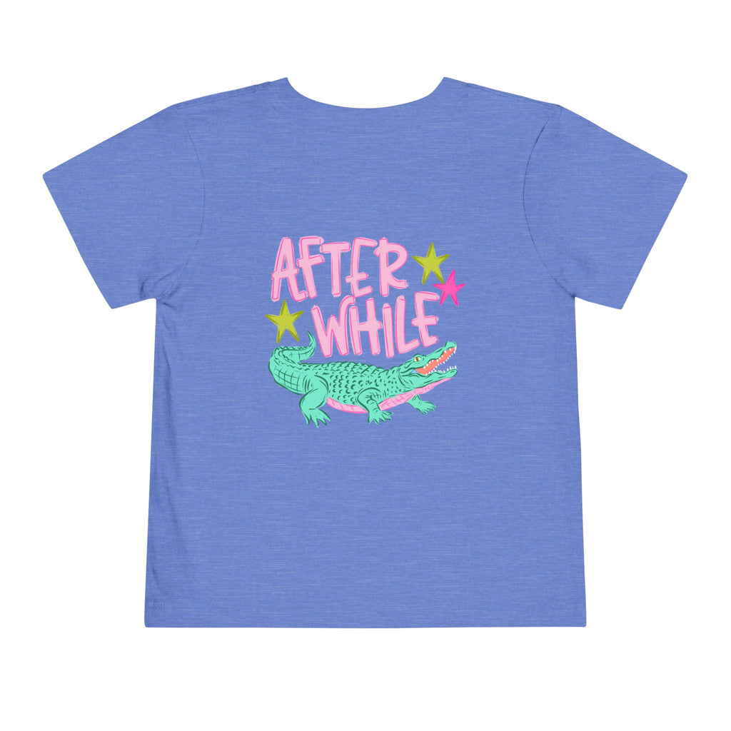 Toddler Tee — 'Later/After While' Cute Crocodile Graphic Shirt