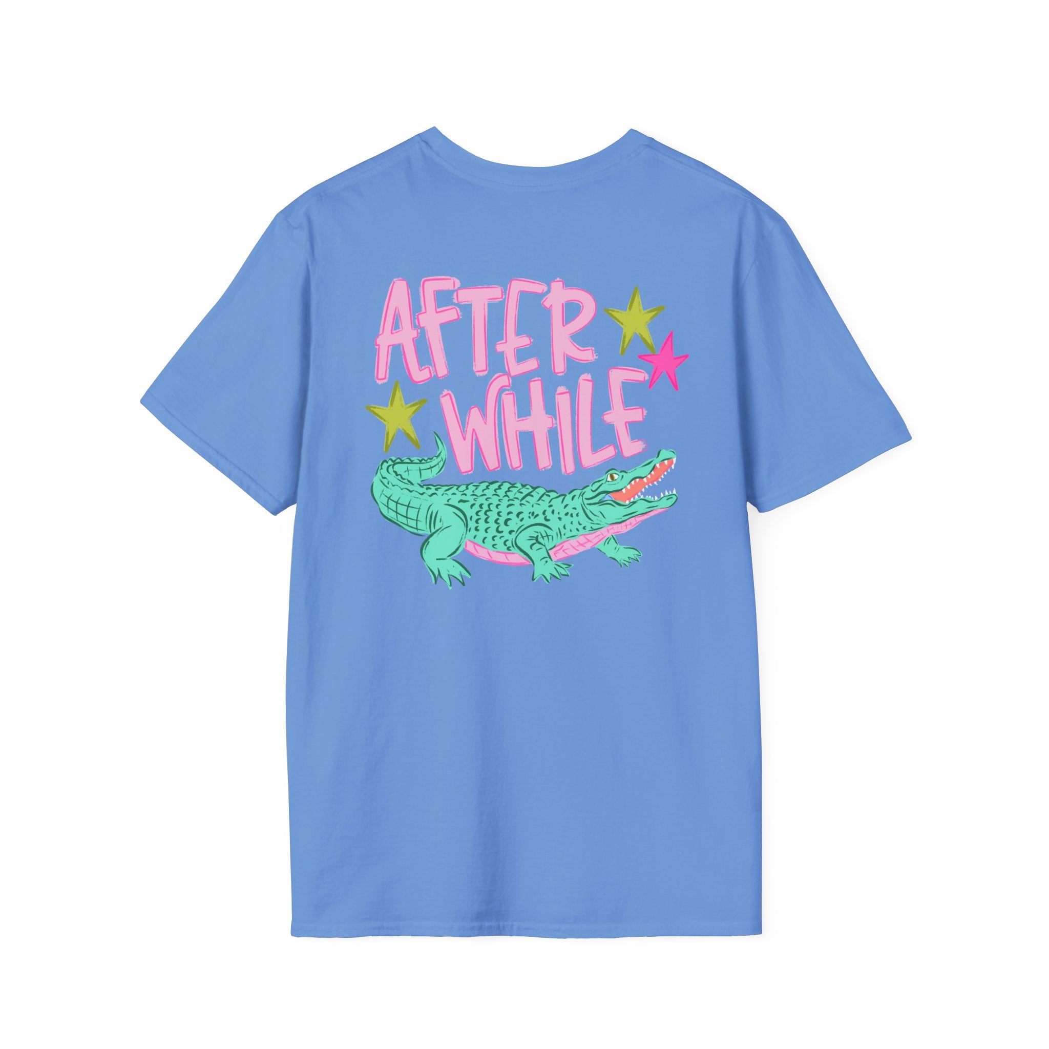 Later Croc Graphic T-Shirt — Retro Pastel Alligator Tee