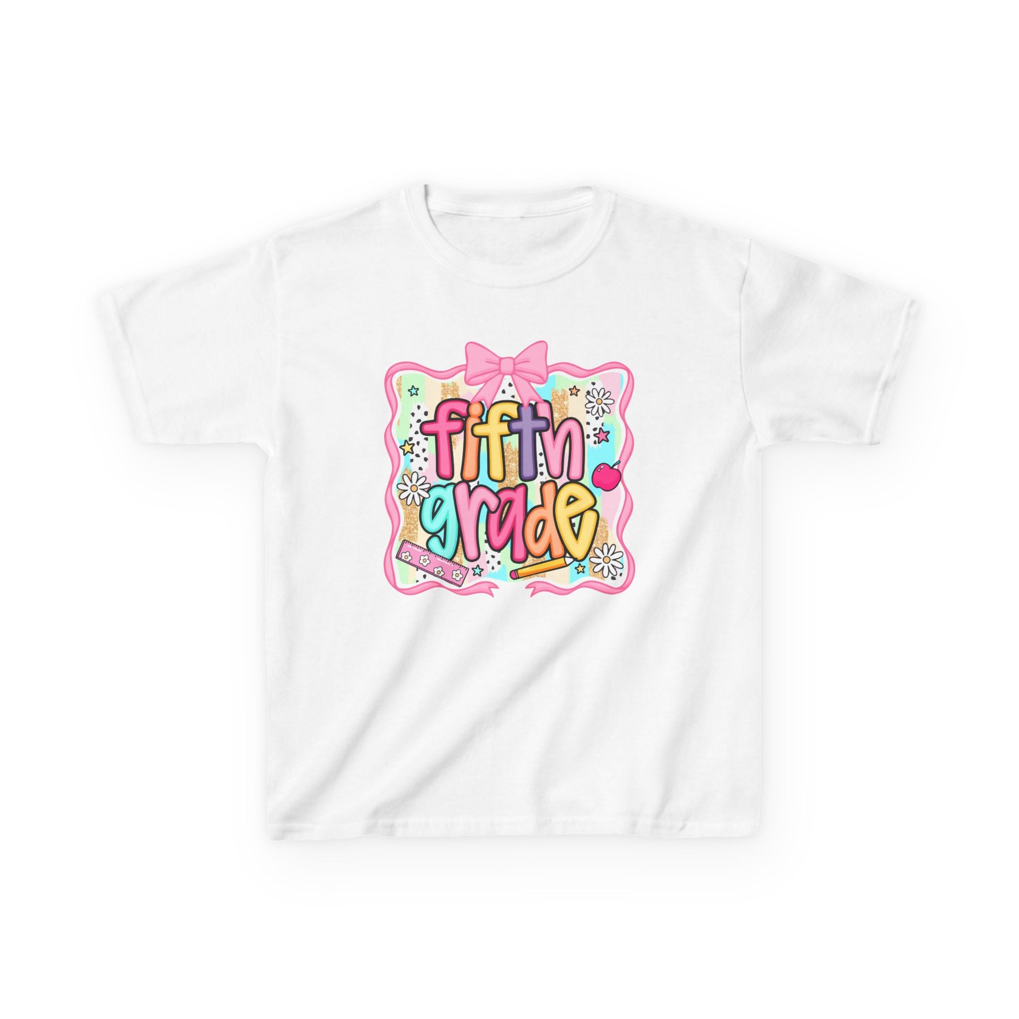 Fifth Grade Kids T-Shirt — Colorful Back-to-School Classroom Tee