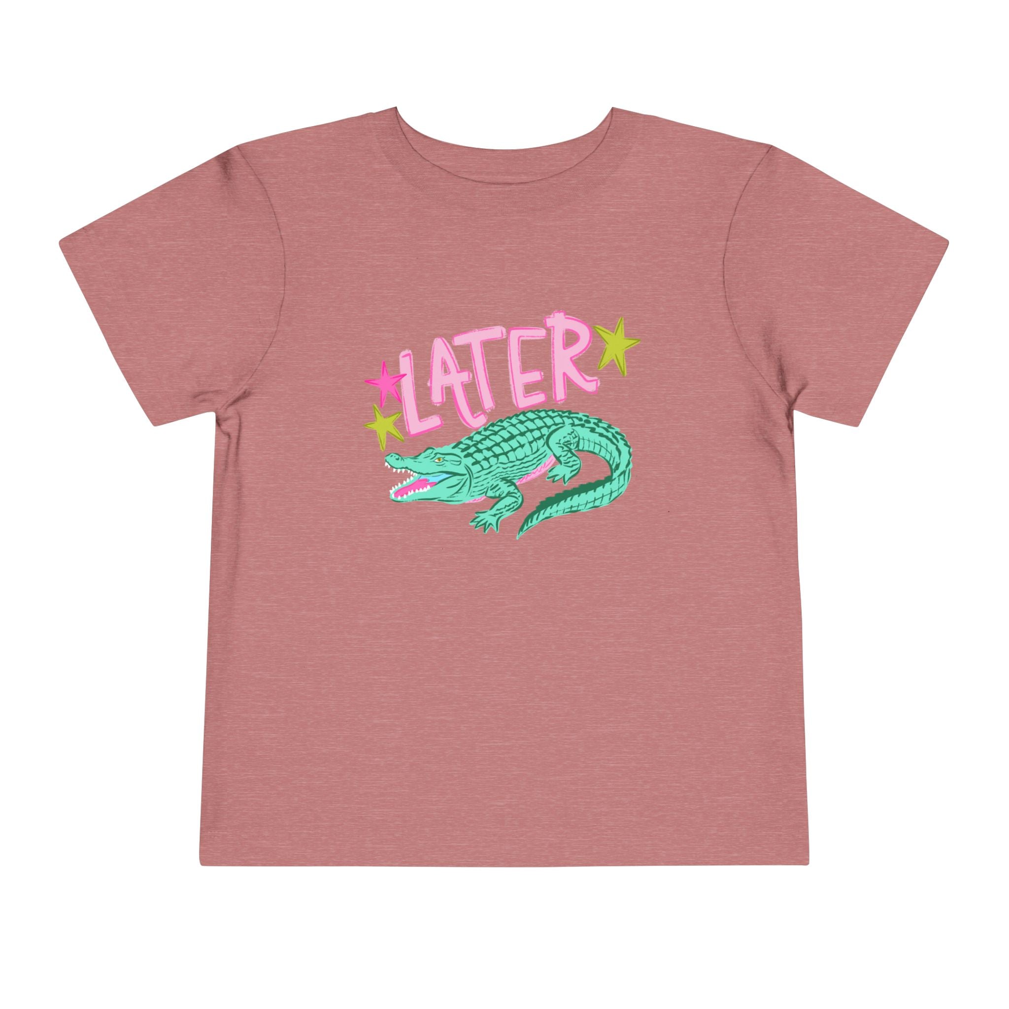 Toddler Tee — 'Later/After While' Cute Crocodile Graphic Shirt