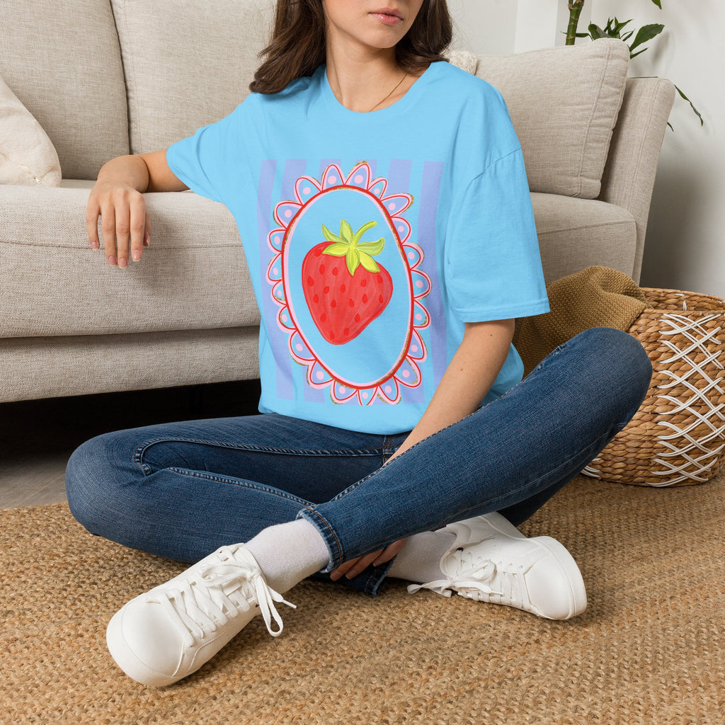 Strawberry with Frame - Gildan Soft Style