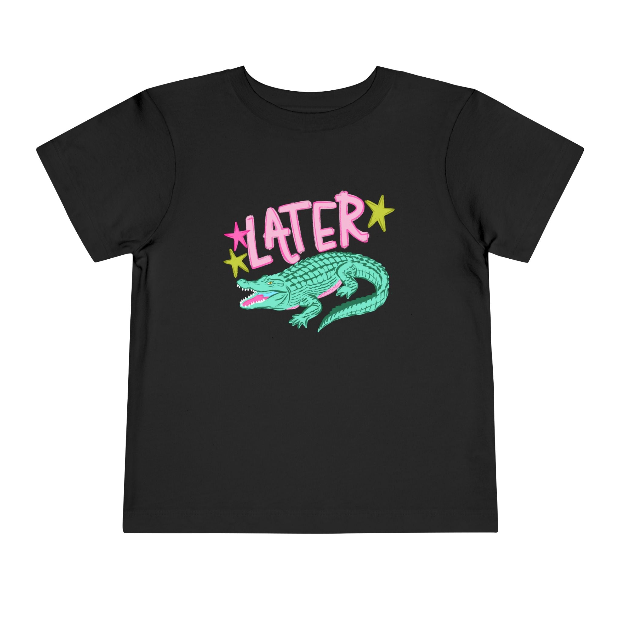 Toddler Tee — 'Later/After While' Cute Crocodile Graphic Shirt