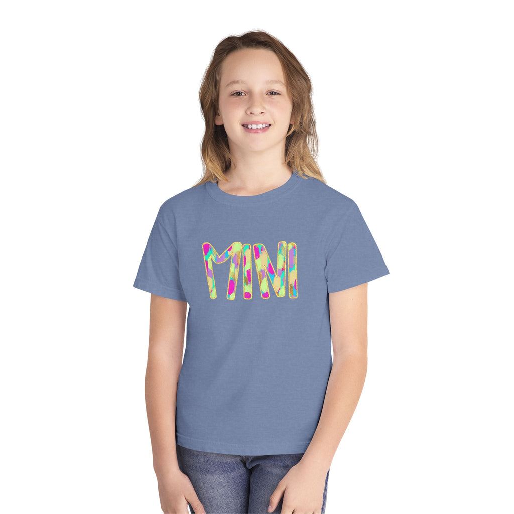 Youth Tee with Colorful 'MIM' Graphic — Vibrant Kid's Casual Shirt