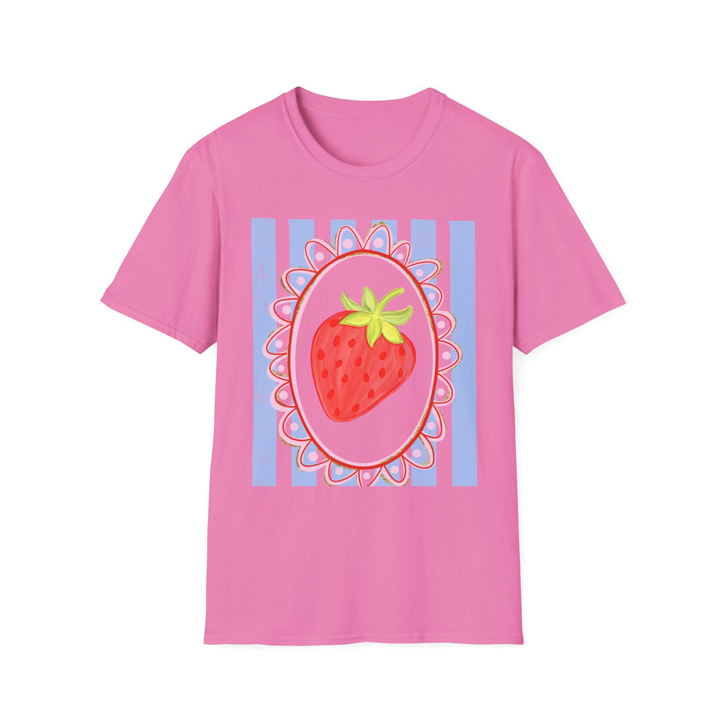 Strawberry with Frame - Gildan Soft Style
