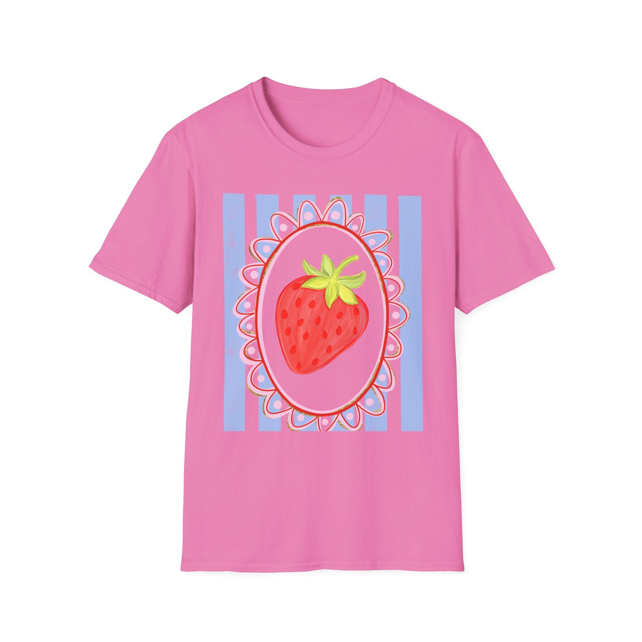 Strawberry with Frame - Gildan Soft Style