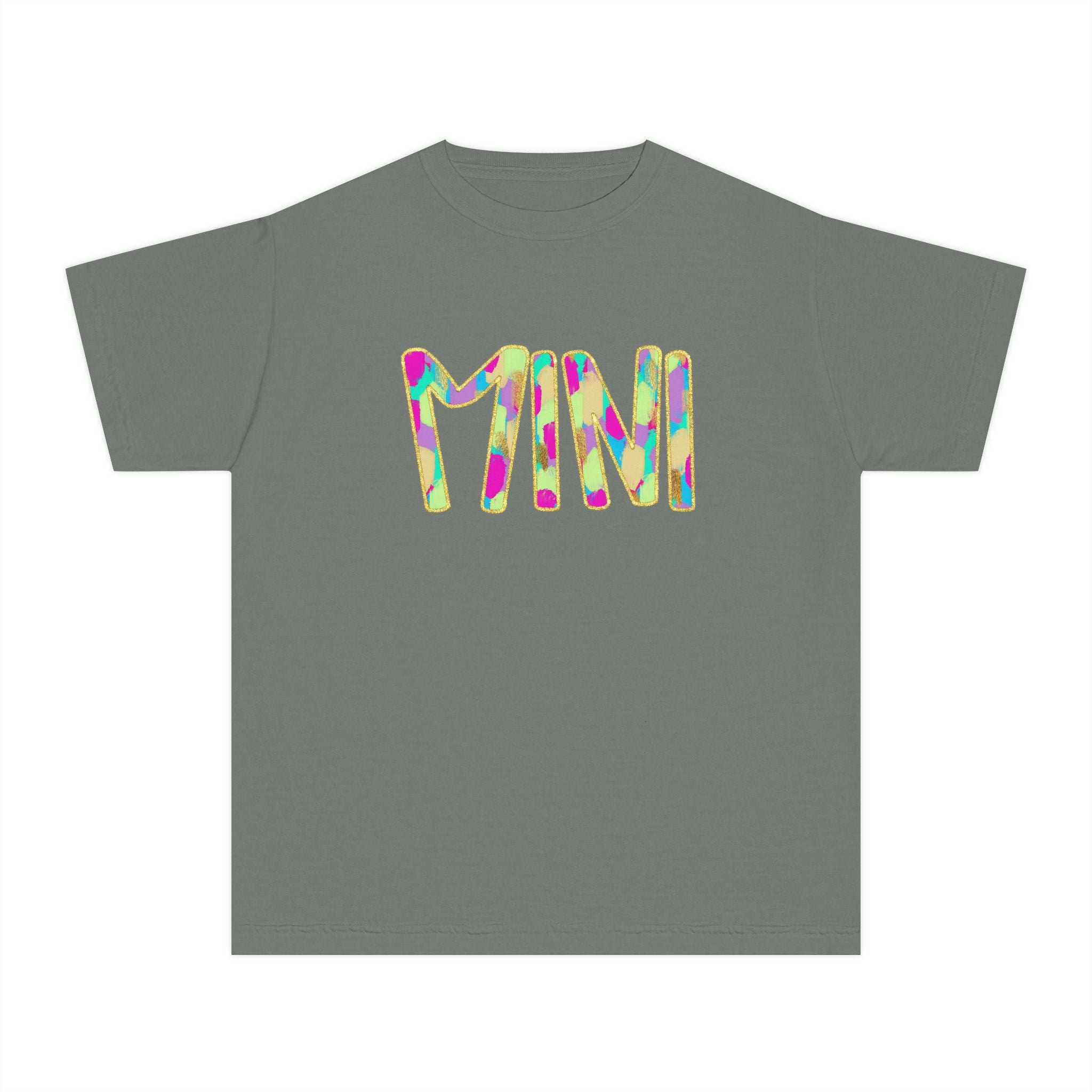 Youth Tee with Colorful 'MIM' Graphic — Vibrant Kid's Casual Shirt