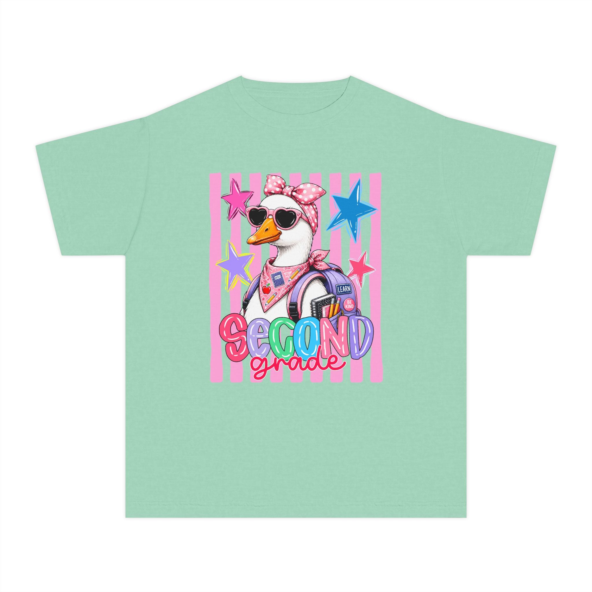 Second Grade Girl Duck Graphic Tee — Cute Back-to-School Shirt for Kids