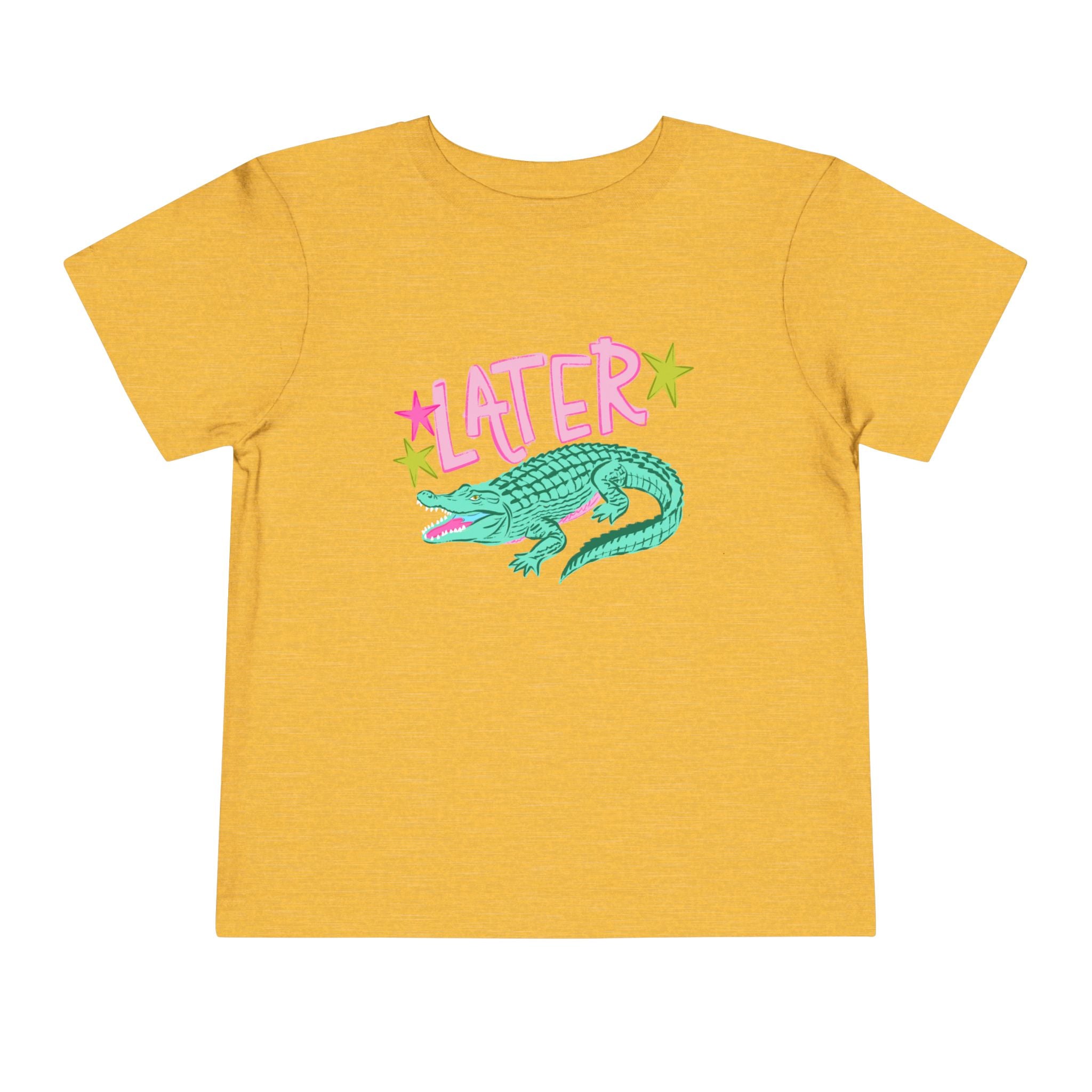 Toddler Tee — 'Later/After While' Cute Crocodile Graphic Shirt