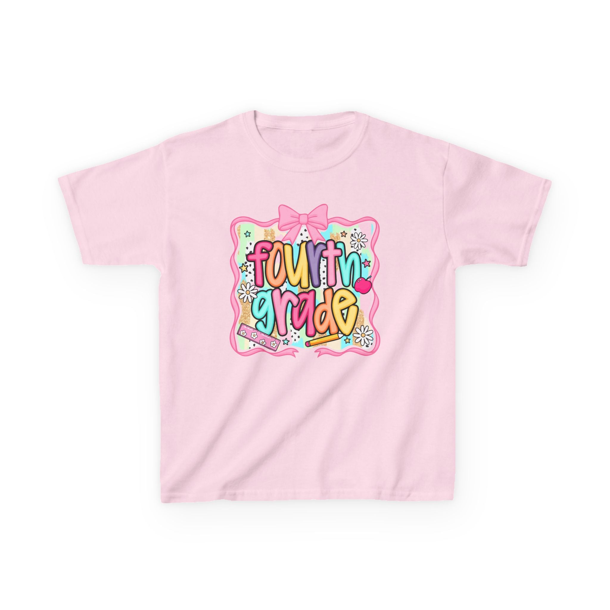 Fourth Grade Kids T-Shirt — Cute Colorful Back-to-School Shirt