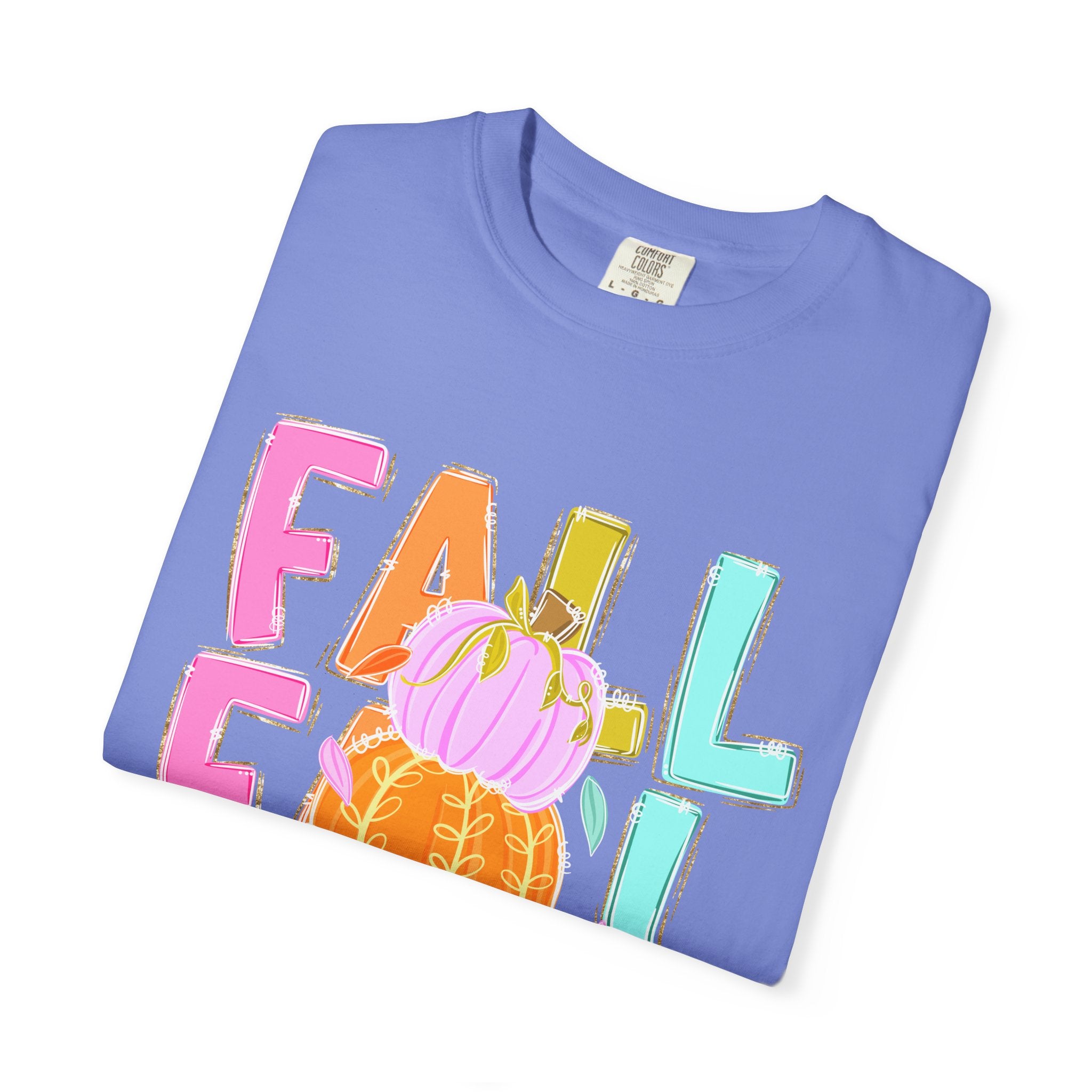 Fall Stack Pumpkin T-Shirt — Colorful Autumn Graphic Tee