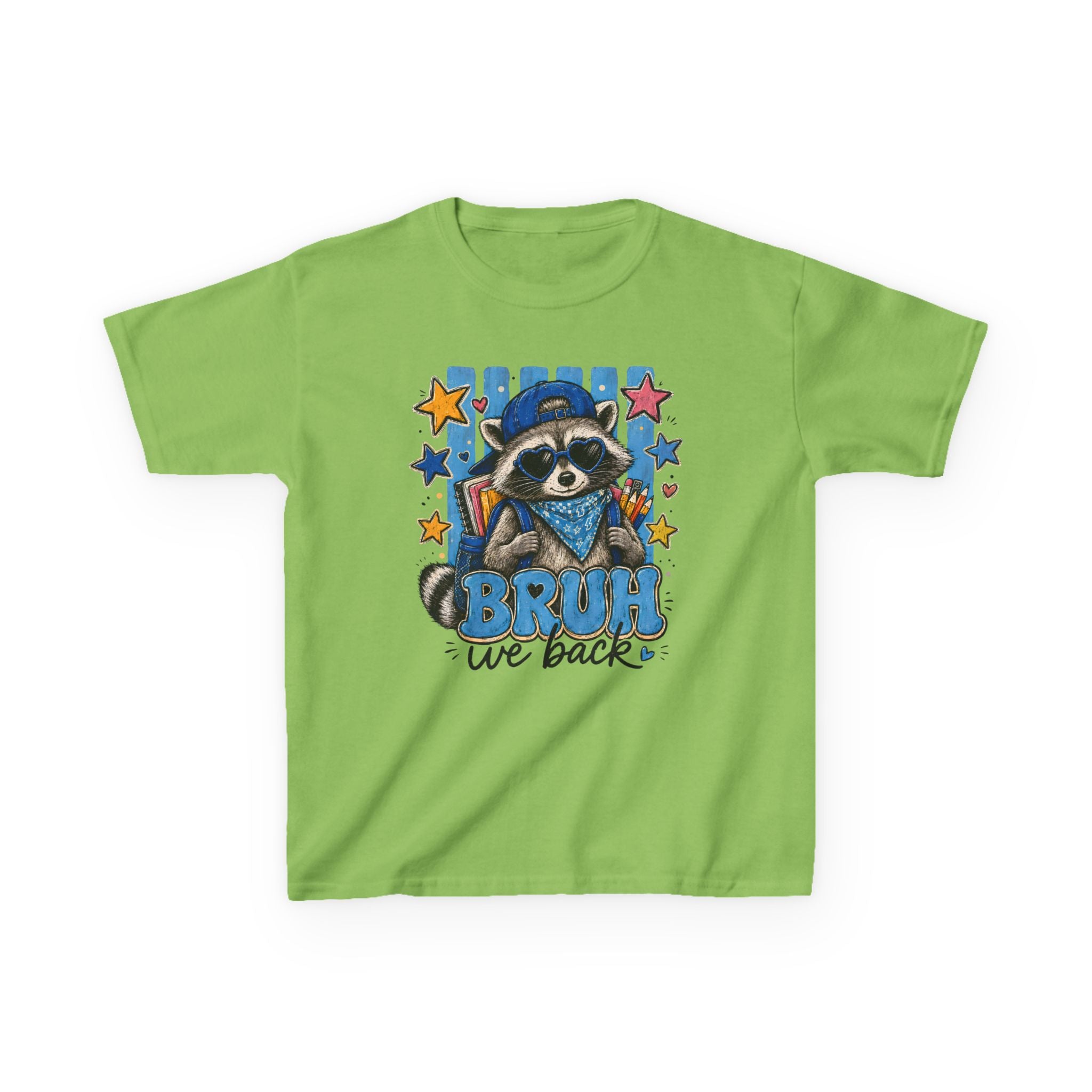 Kids 'Bruh We Back' Raccoon T-Shirt