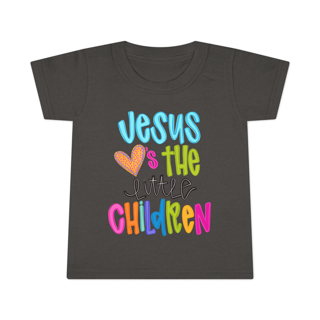Toddler T-Shirt "Jesus Loves the Little Children" — Colorful Christian Kids Tee