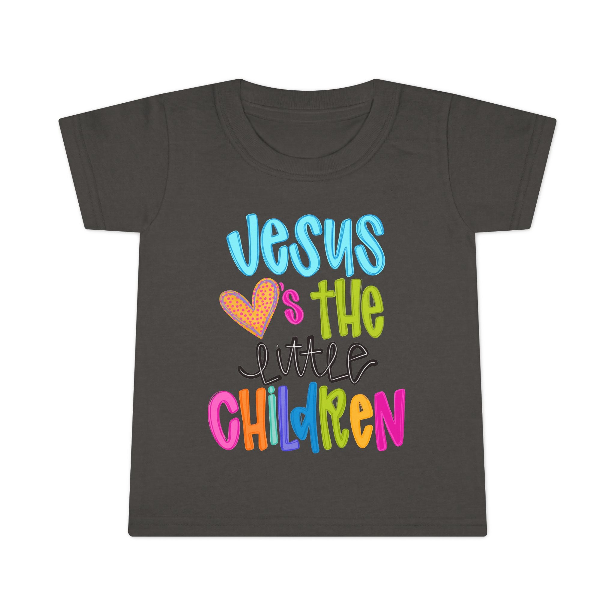 Toddler T-Shirt "Jesus Loves the Little Children" — Colorful Christian Kids Tee