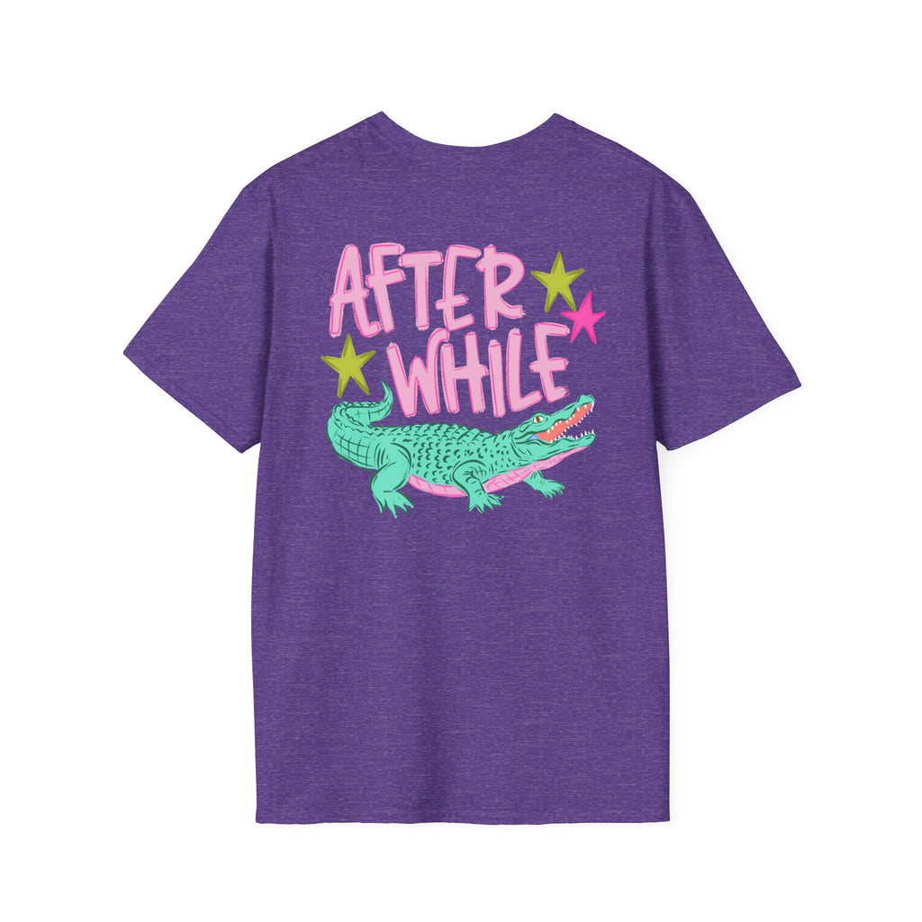 Later Croc Graphic T-Shirt — Retro Pastel Alligator Tee