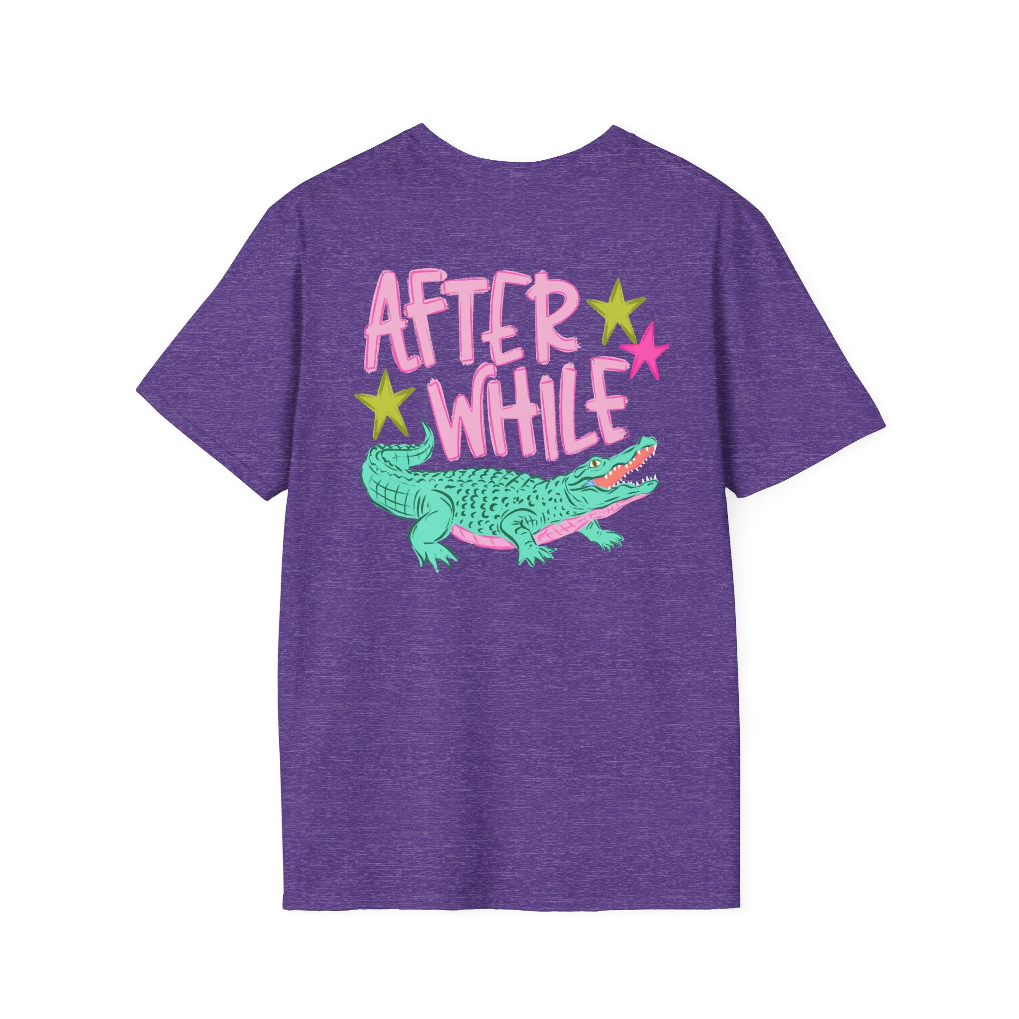Later Croc Graphic T-Shirt — Retro Pastel Alligator Tee