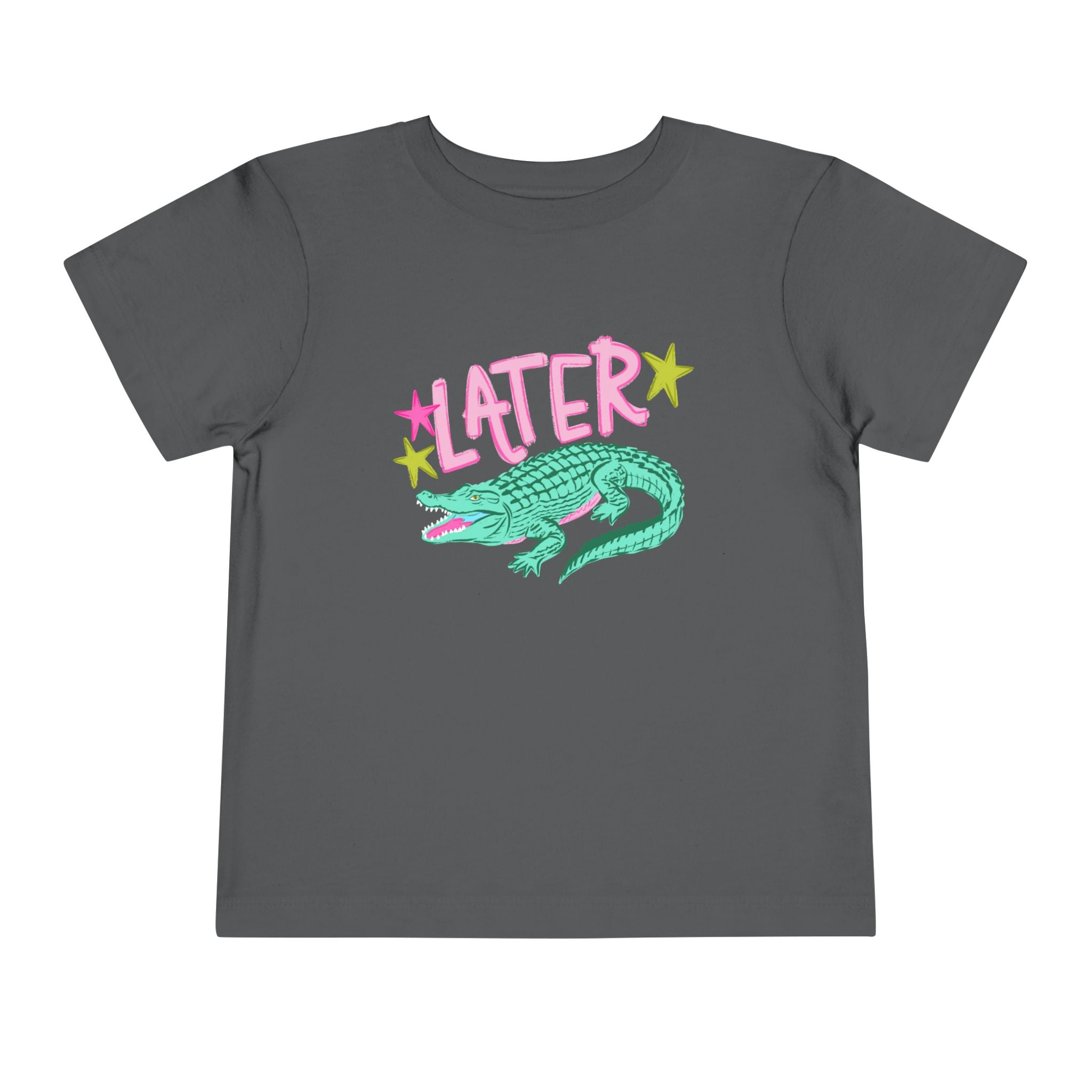 Toddler Tee — 'Later/After While' Cute Crocodile Graphic Shirt