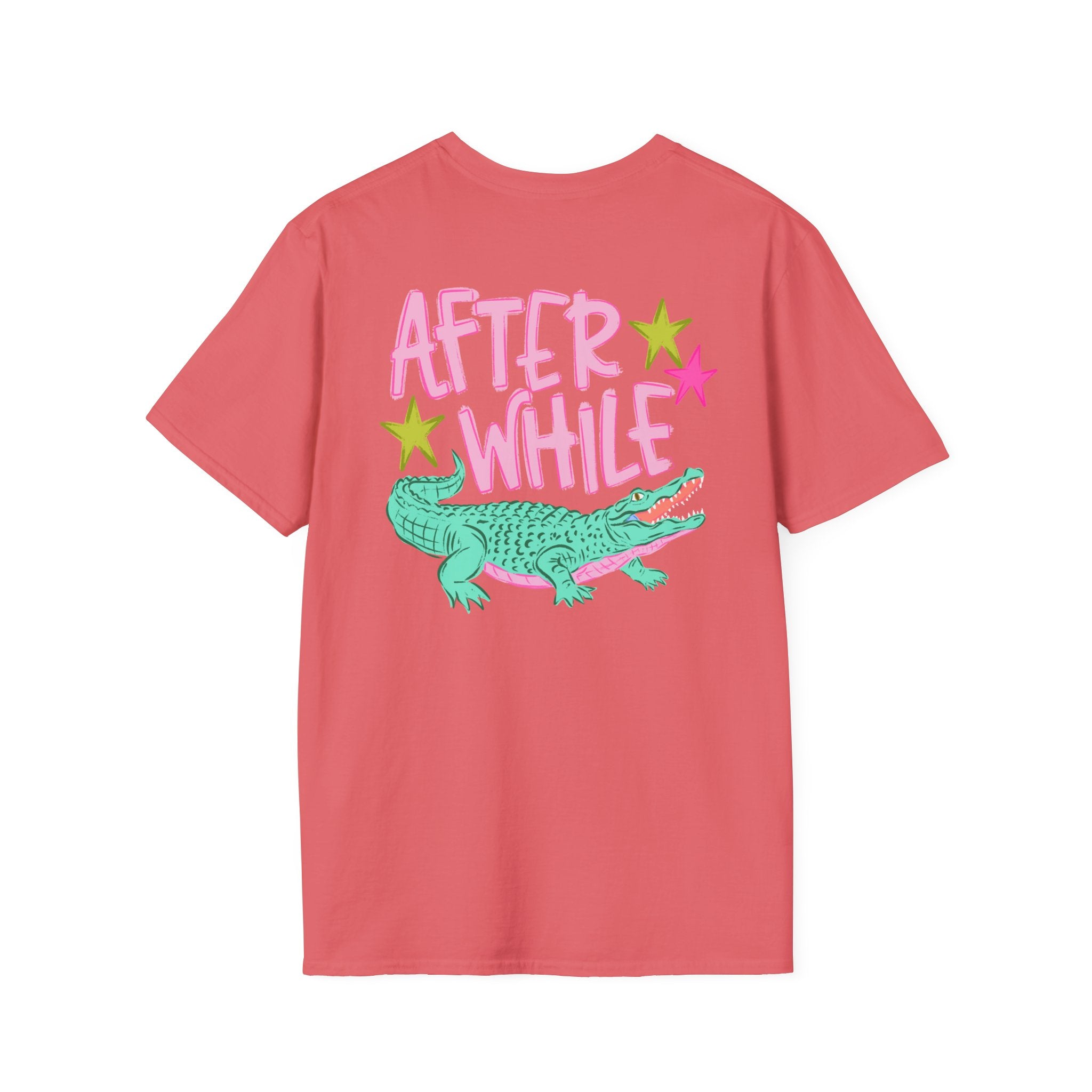 Later Croc Graphic T-Shirt — Retro Pastel Alligator Tee