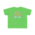 Toddler God always keeps his promises- Rainbow Tee - Cute Pastel Rainbow with Clouds Kids Shirt