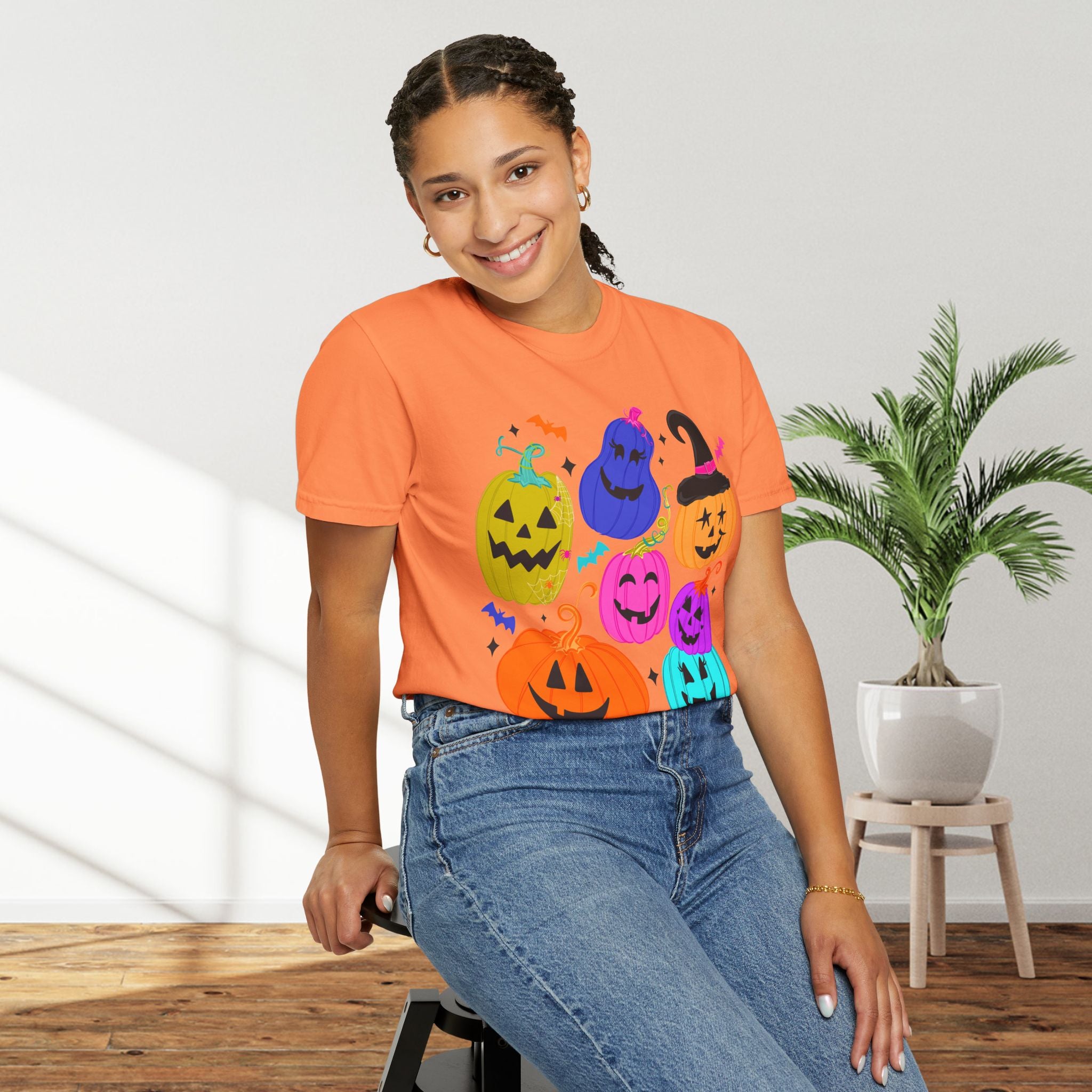 Colorful Jack-O'-Lantern Halloween T-Shirt