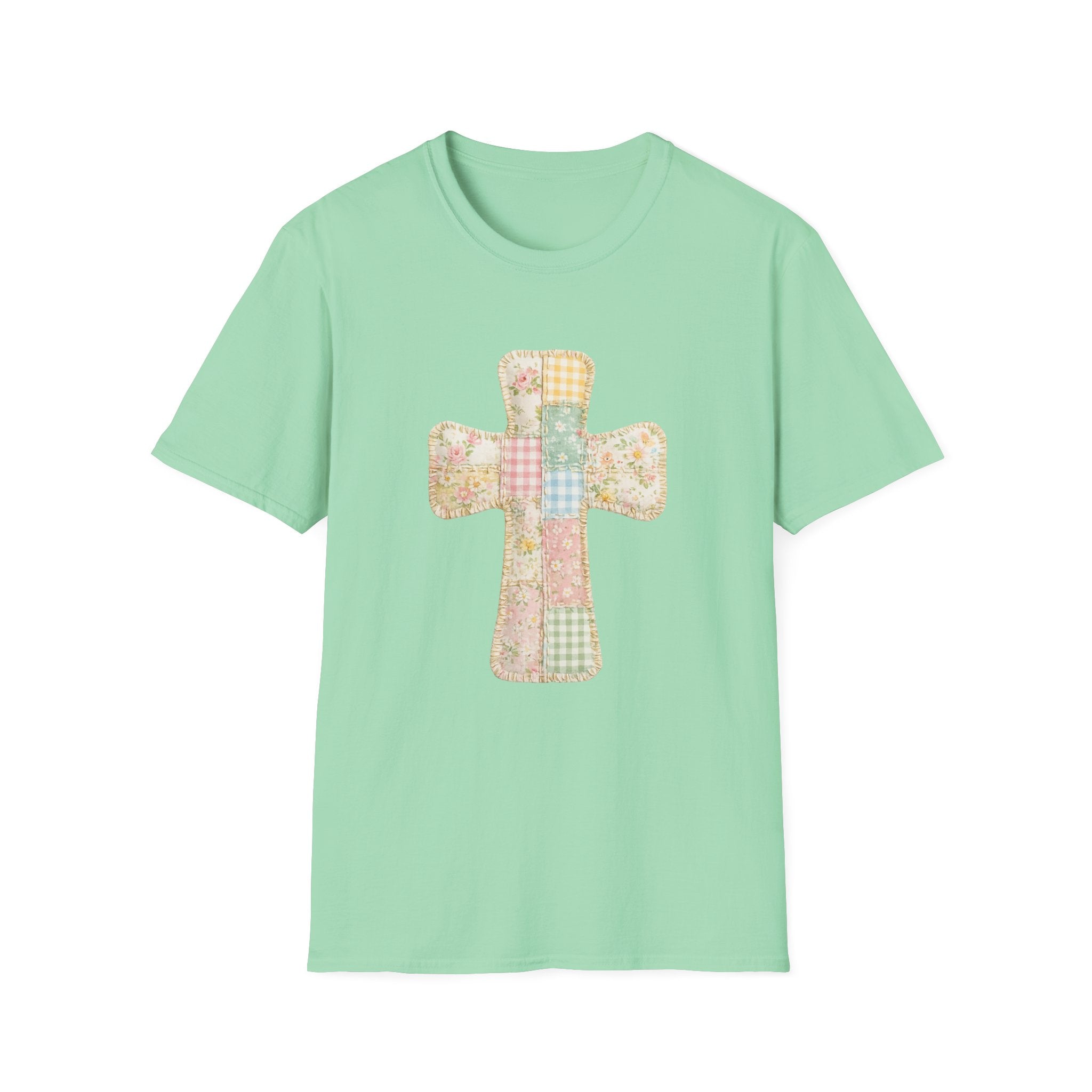 Patchwork Cross - Gildan Soft Style