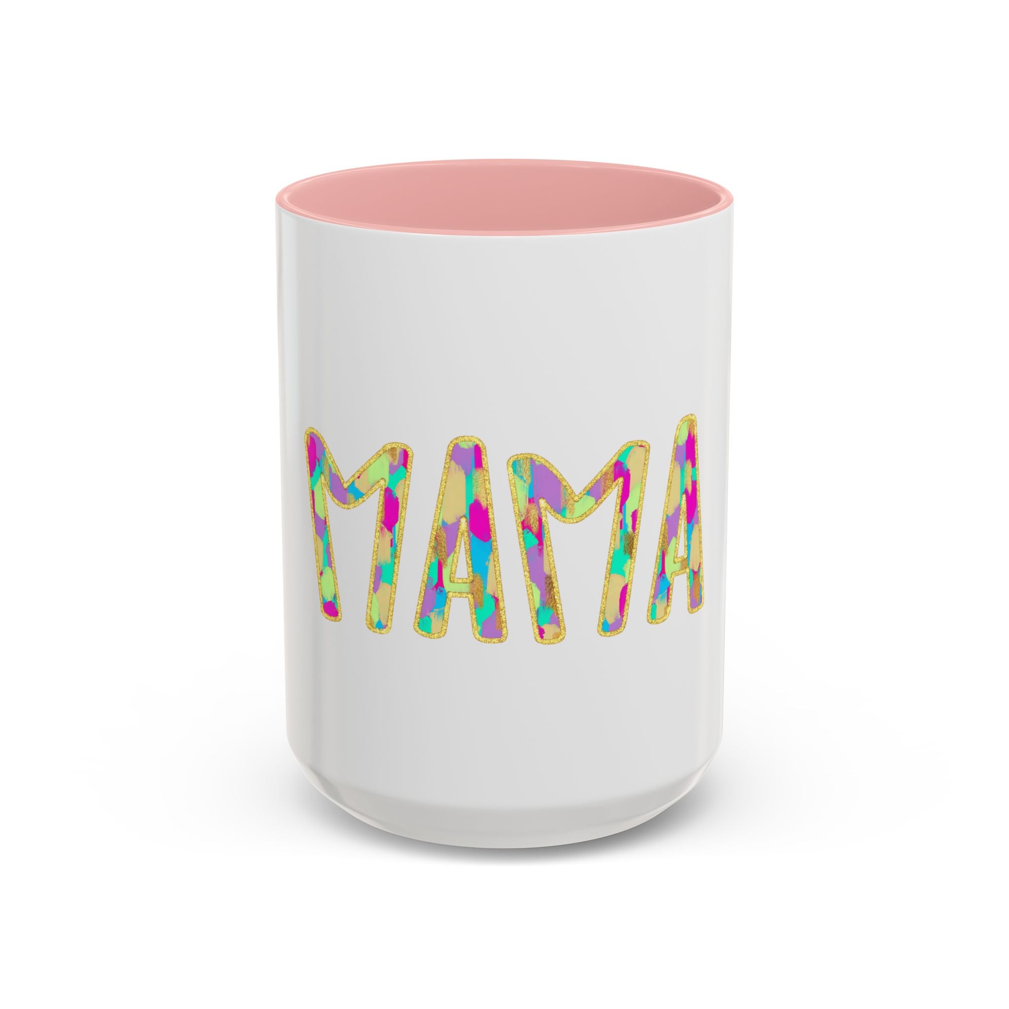 Mama Colorful Confetti Accent Coffee Mug — 11/15oz