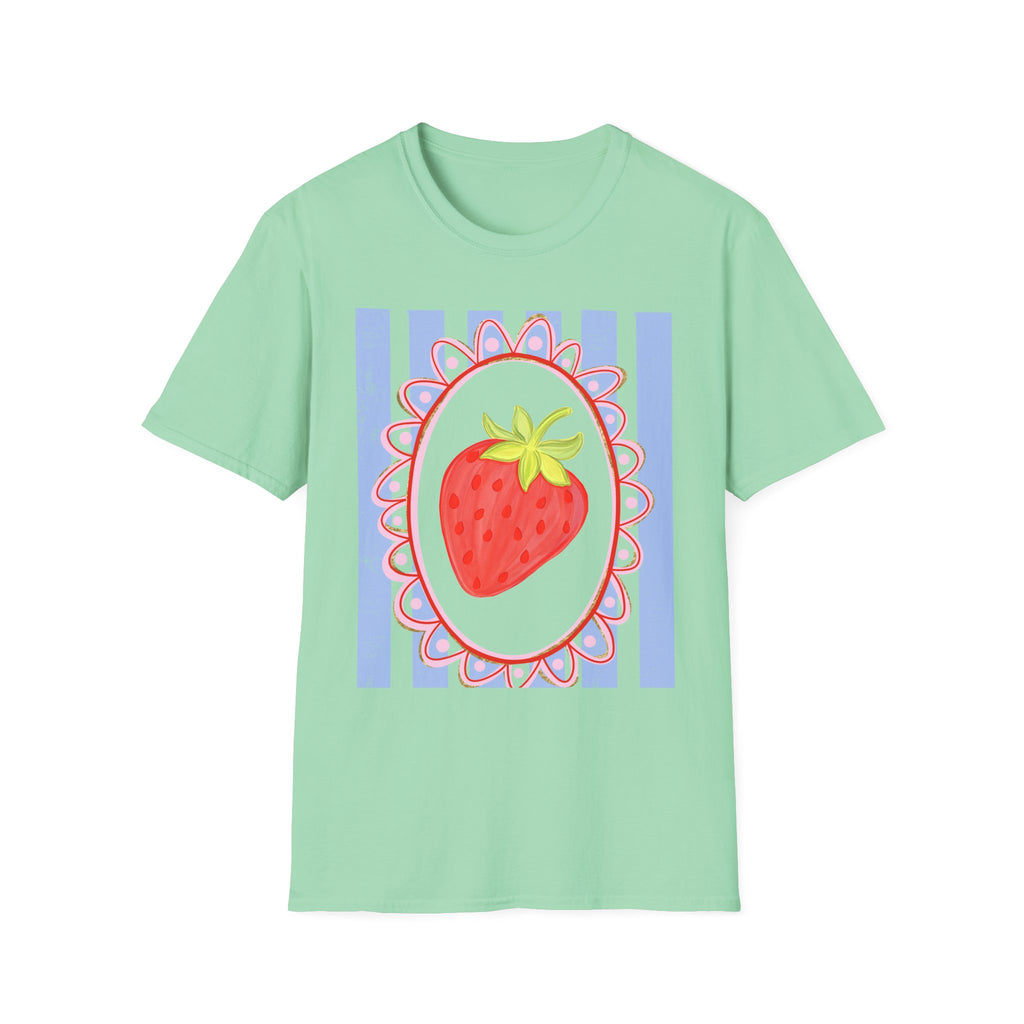 Strawberry with Frame - Gildan Soft Style