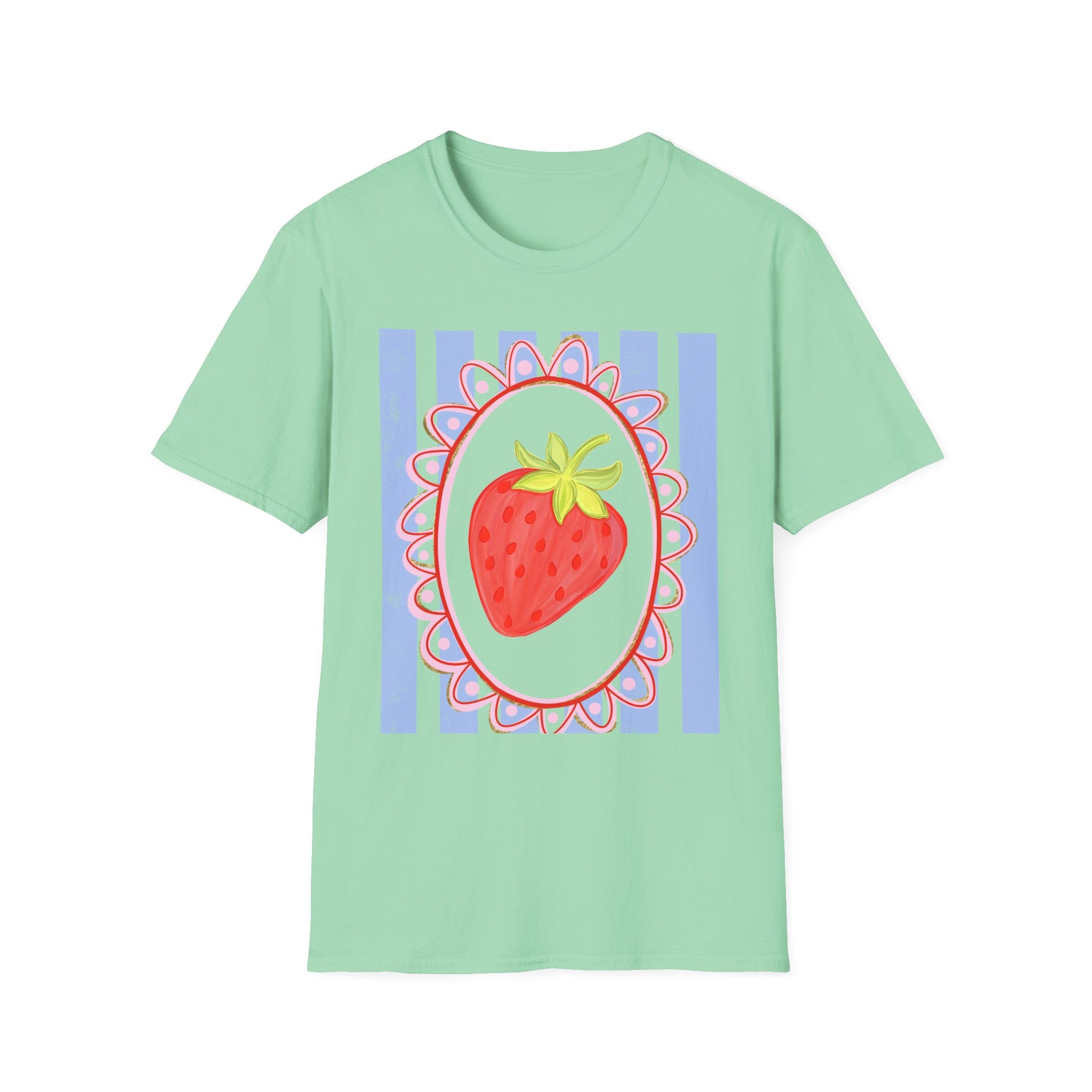 Strawberry with Frame - Gildan Soft Style