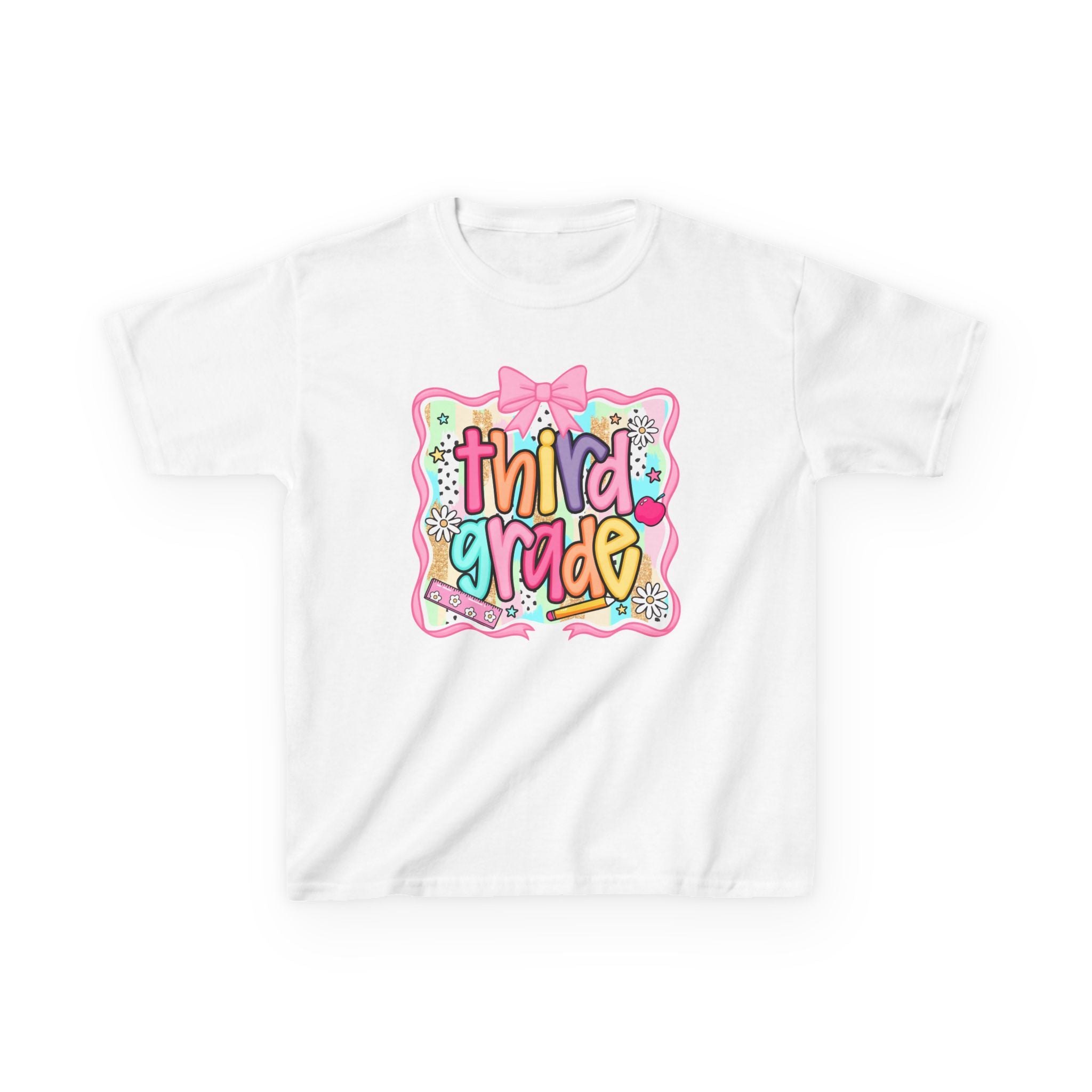 Third Grade Kids T‑Shirt — Colorful Back-to-School Design