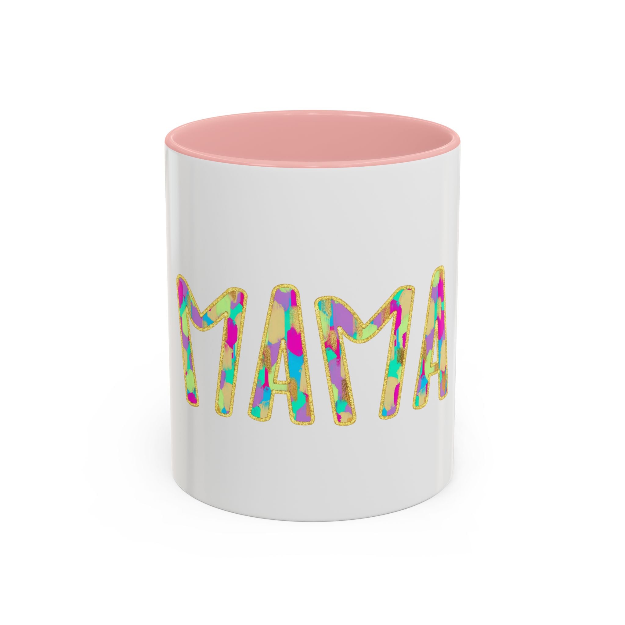 Mama Colorful Confetti Accent Coffee Mug — 11/15oz