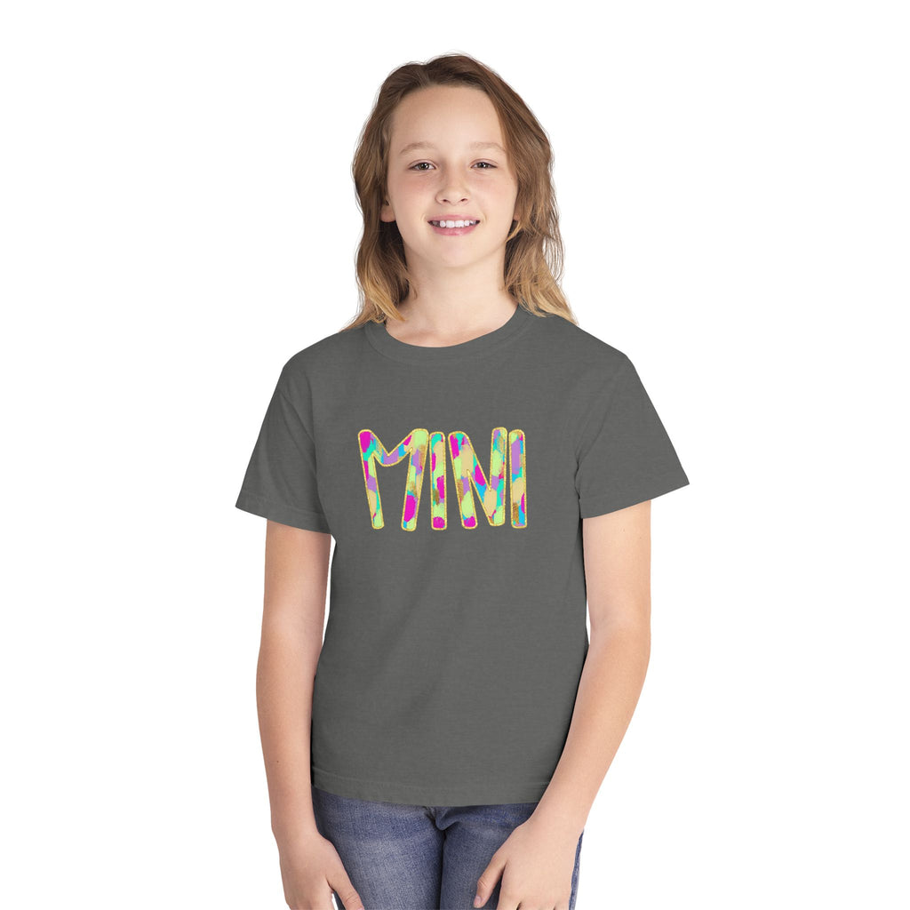 Youth Tee with Colorful 'MIM' Graphic — Vibrant Kid's Casual Shirt