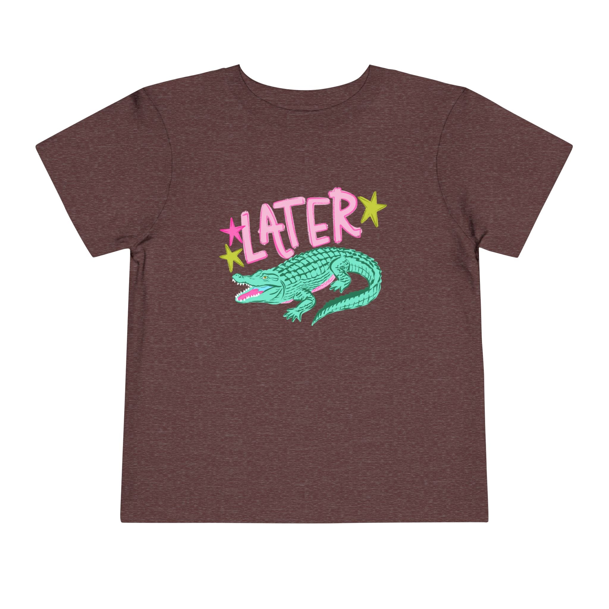 Toddler Tee — 'Later/After While' Cute Crocodile Graphic Shirt