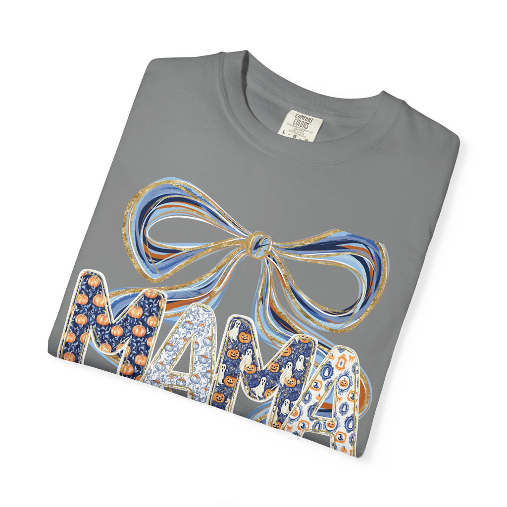 Fall Pumpkin Mama Bow - Comfort Color