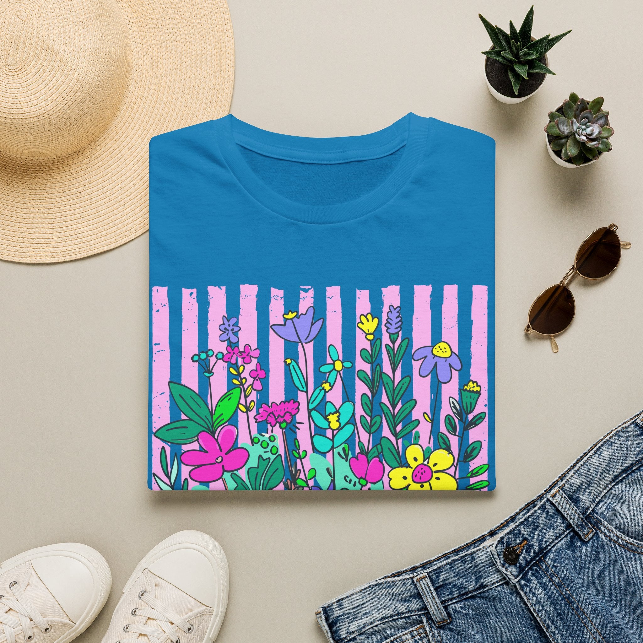 Granny Floral T-Shirt — Colorful Garden Graphic Tee for Grandmothers