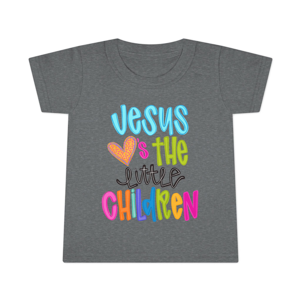 Toddler T-Shirt "Jesus Loves the Little Children" — Colorful Christian Kids Tee