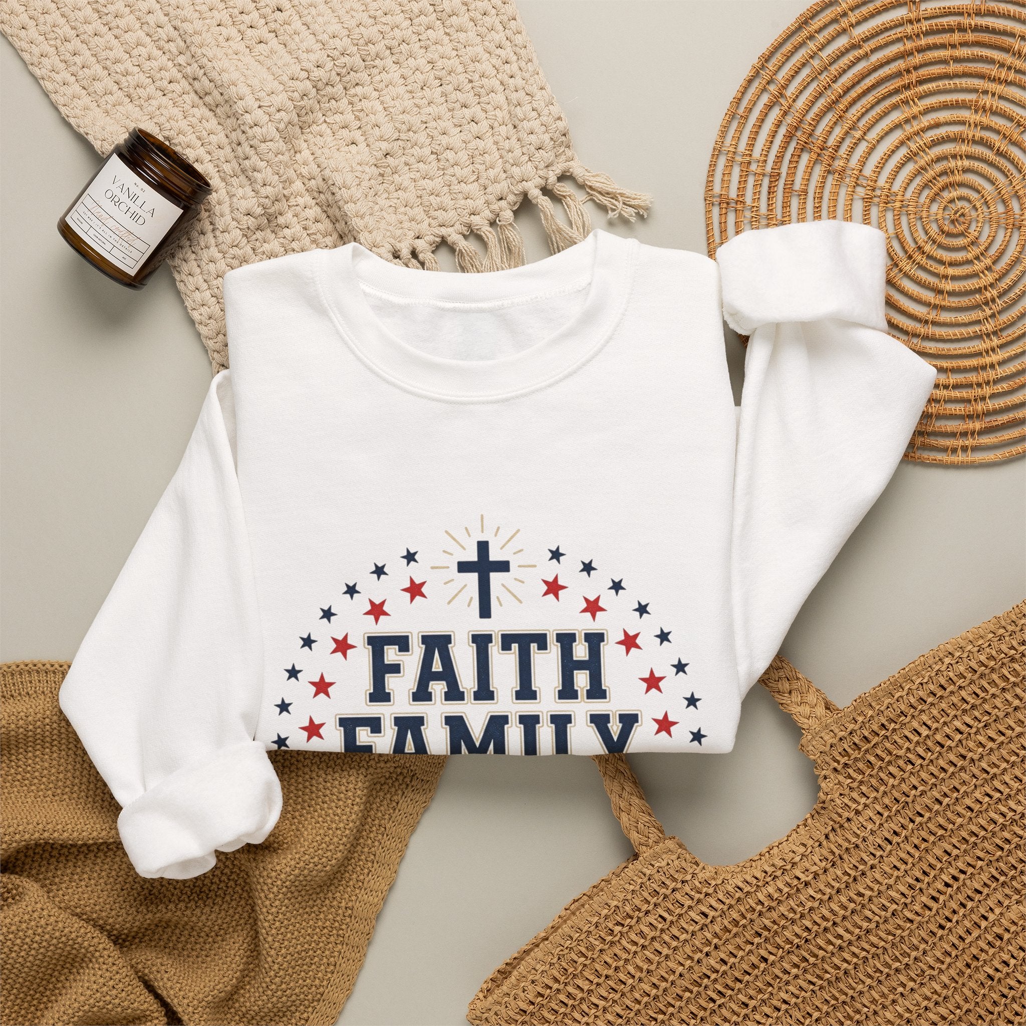 Faith Family Freedom Sweatshirt | Patriotic, Faith-Based July 4th