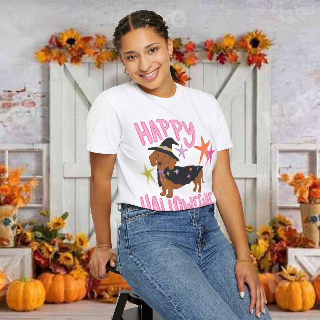 Happy Halloweienie Dachshund Halloween T-Shirt