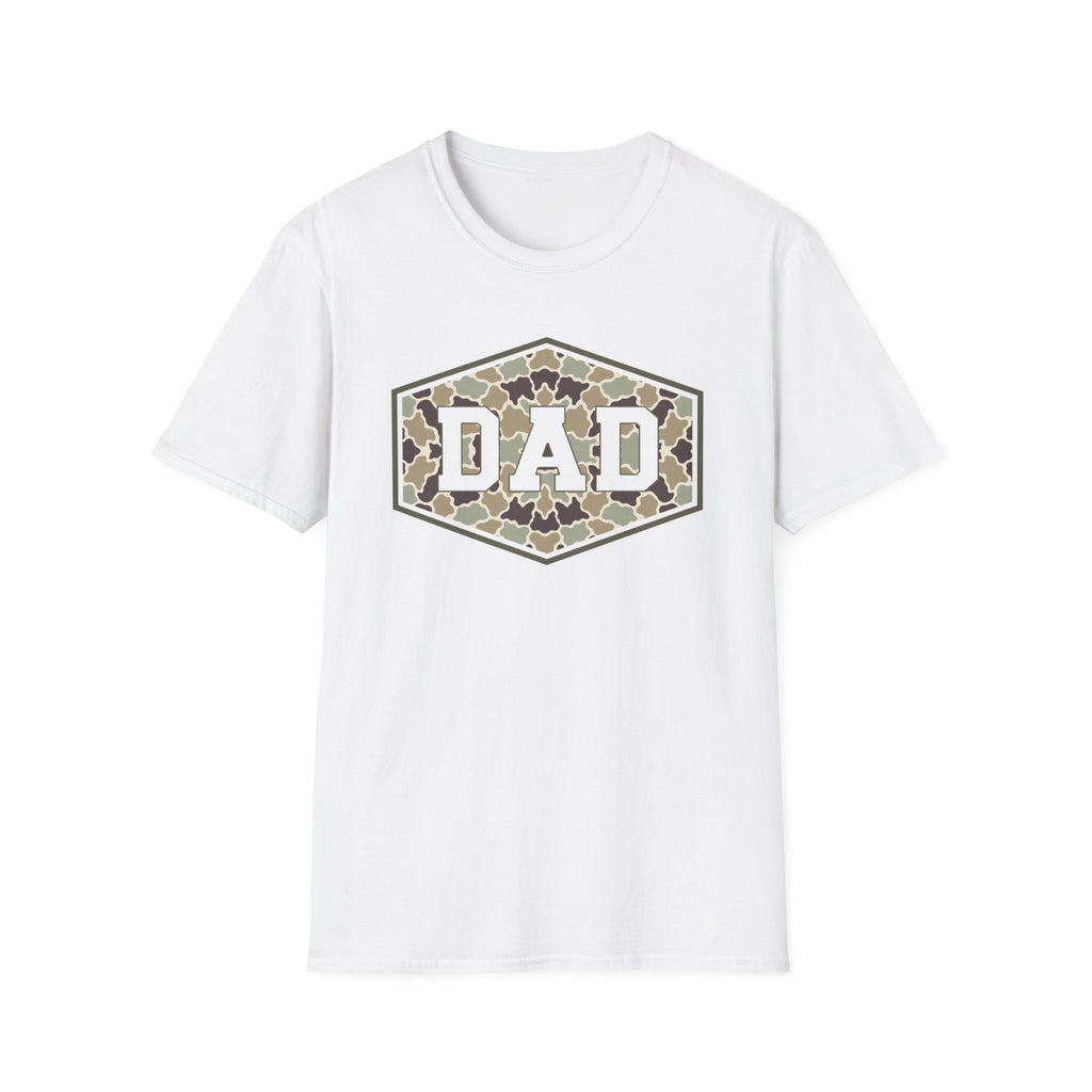 Dad Camo Badge- Gildan Soft Style