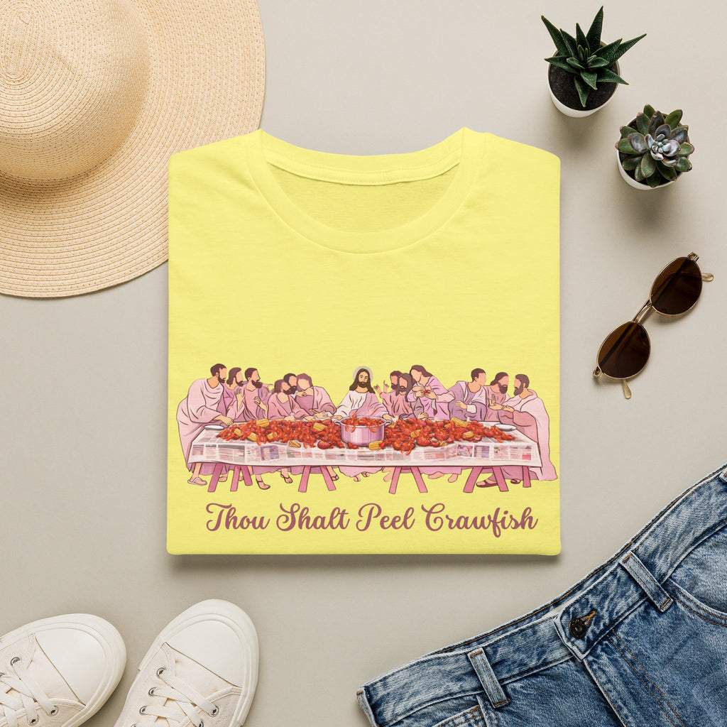 'Thou Shalt Peel Crawfish' Funny Seafood Feast Tee