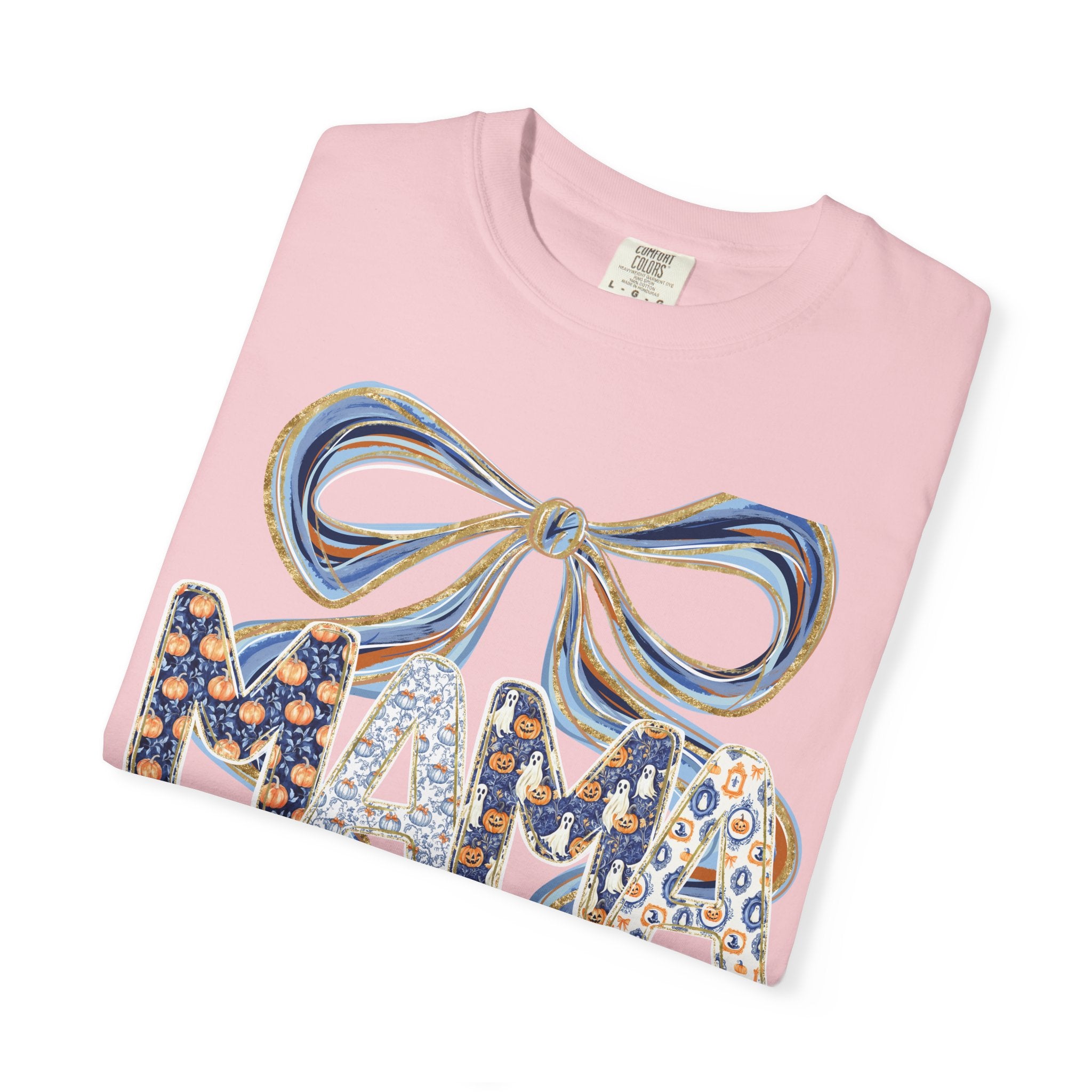 Fall Pumpkin Mama Bow - Comfort Color