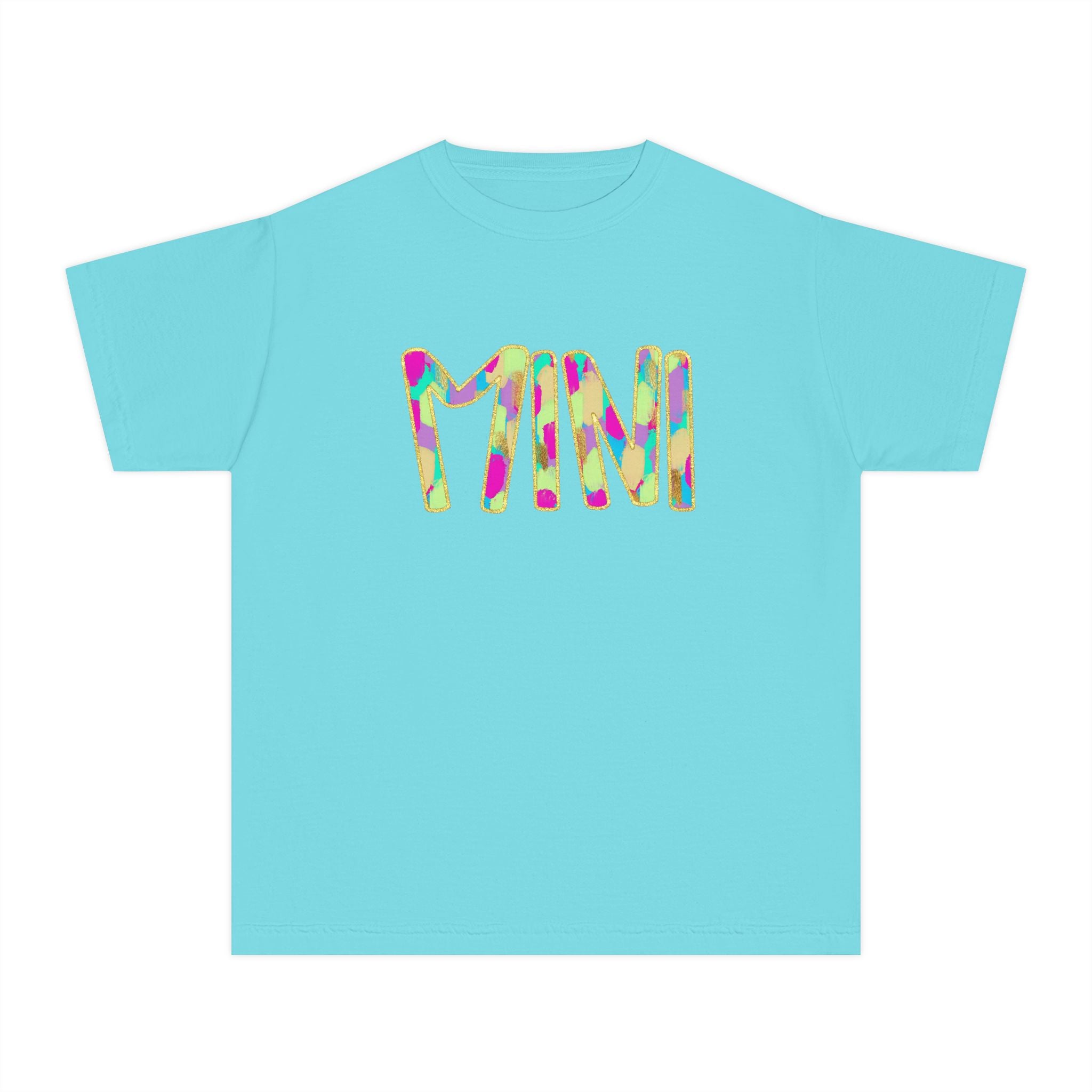 Youth Tee with Colorful 'MIM' Graphic — Vibrant Kid's Casual Shirt