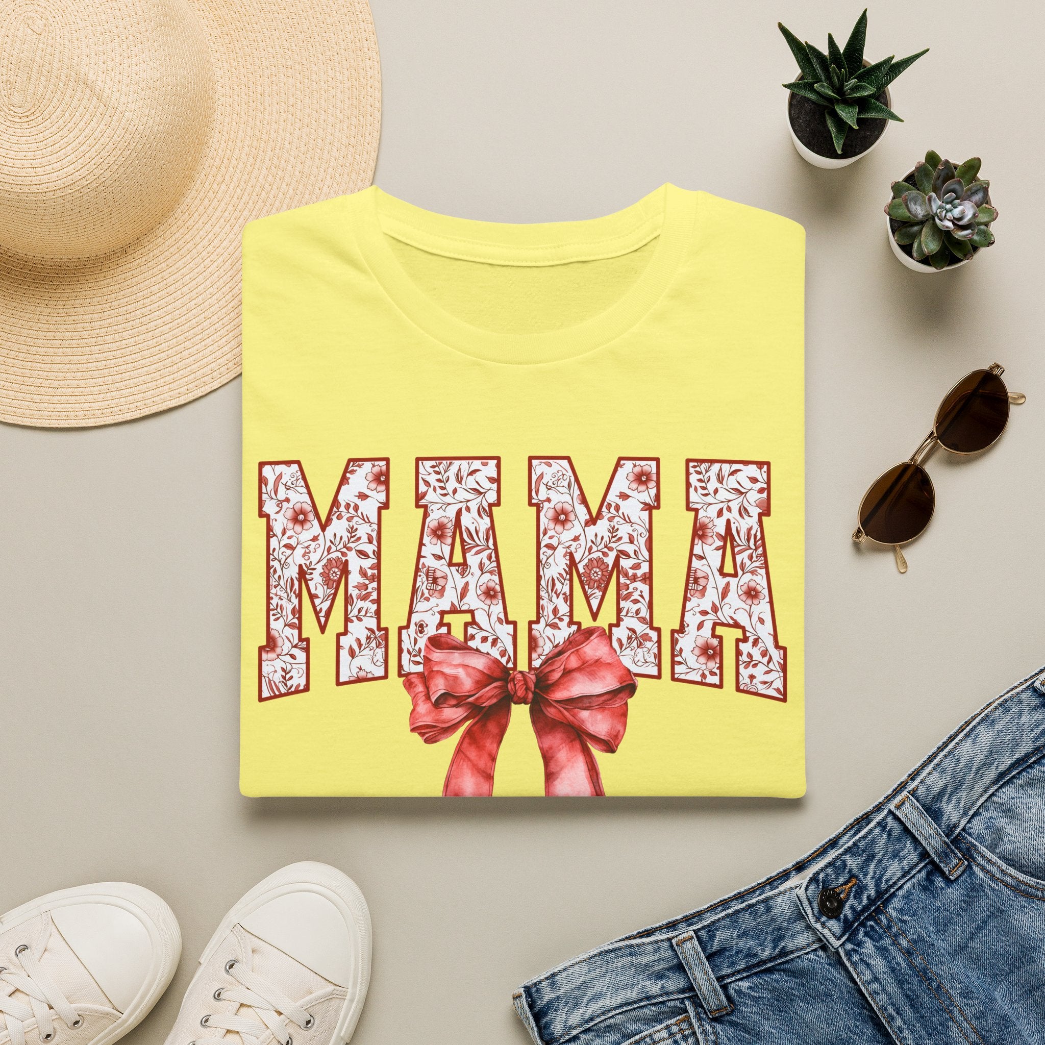 Mama Floral Bow T-Shirt — Mom Mother's Day Gift